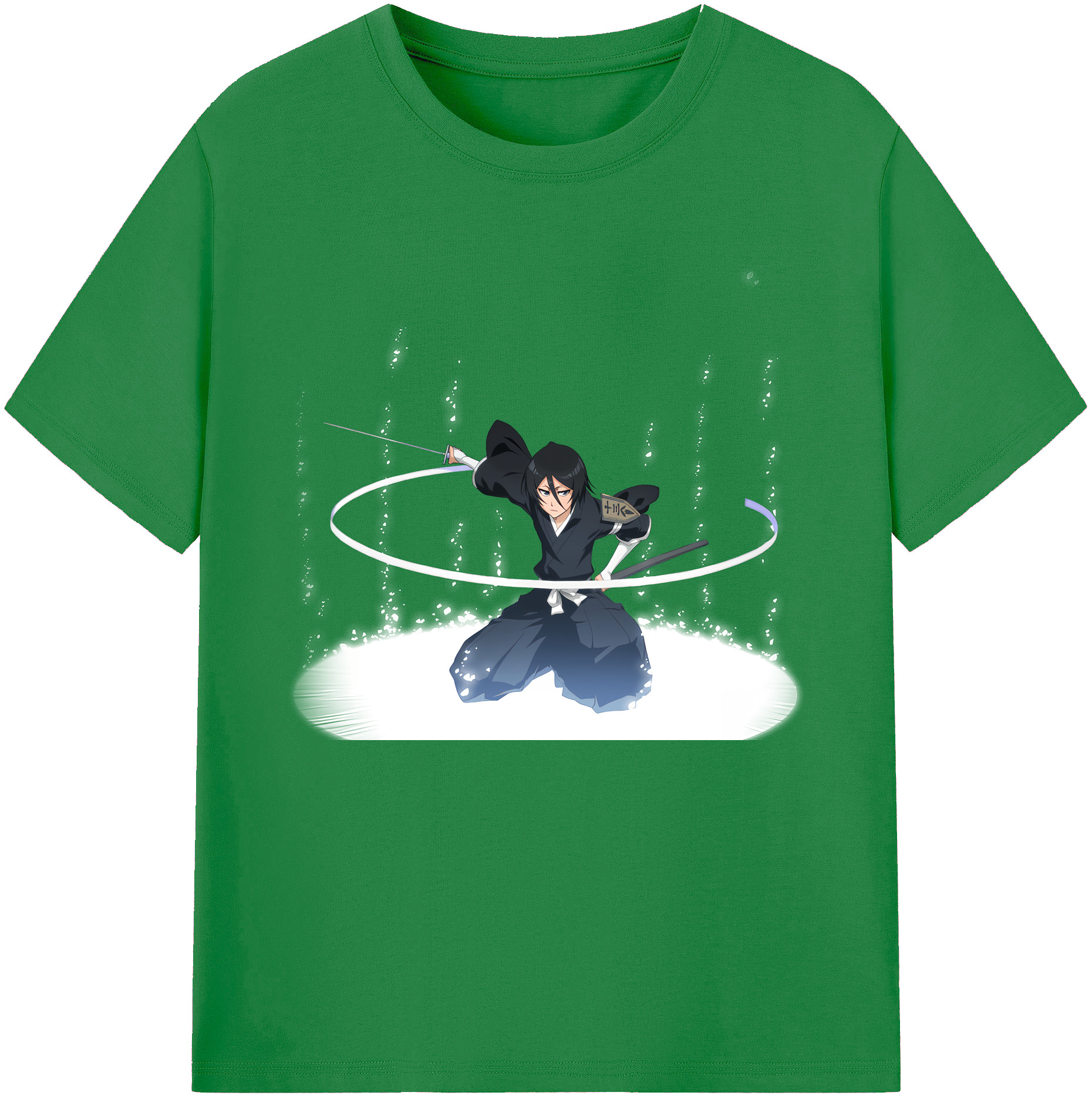 （画像用） ブリーチ 朽木ルキア BLEACH Kuchiki Rukia 綿100％ メンズ半袖Tシャツ｜肌触りやわらか＆通気性