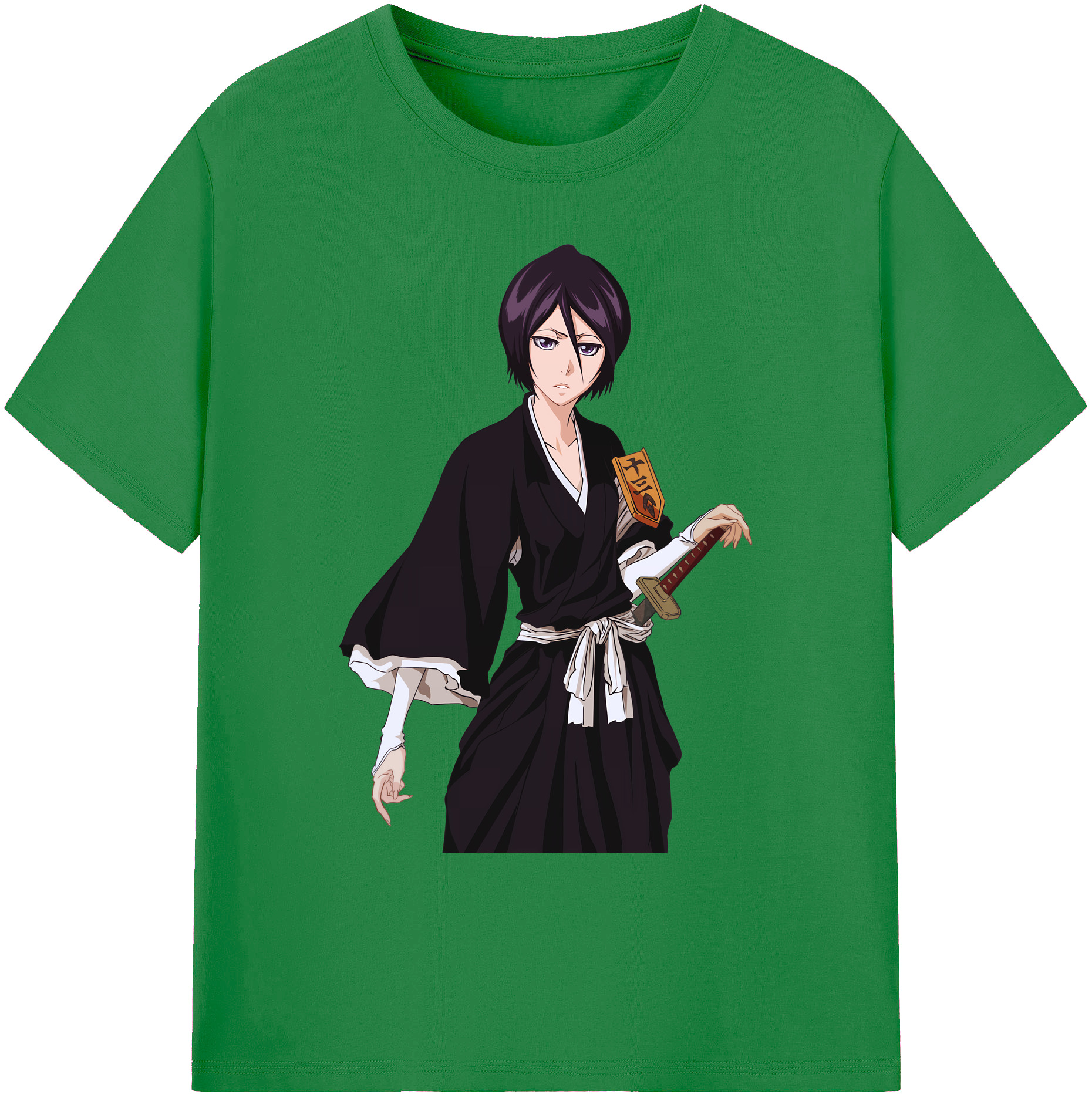 （画像用） ブリーチ 朽木ルキア BLEACH Kuchiki Rukia 綿100％ メンズ半袖Tシャツ｜肌触りやわらか＆通気性