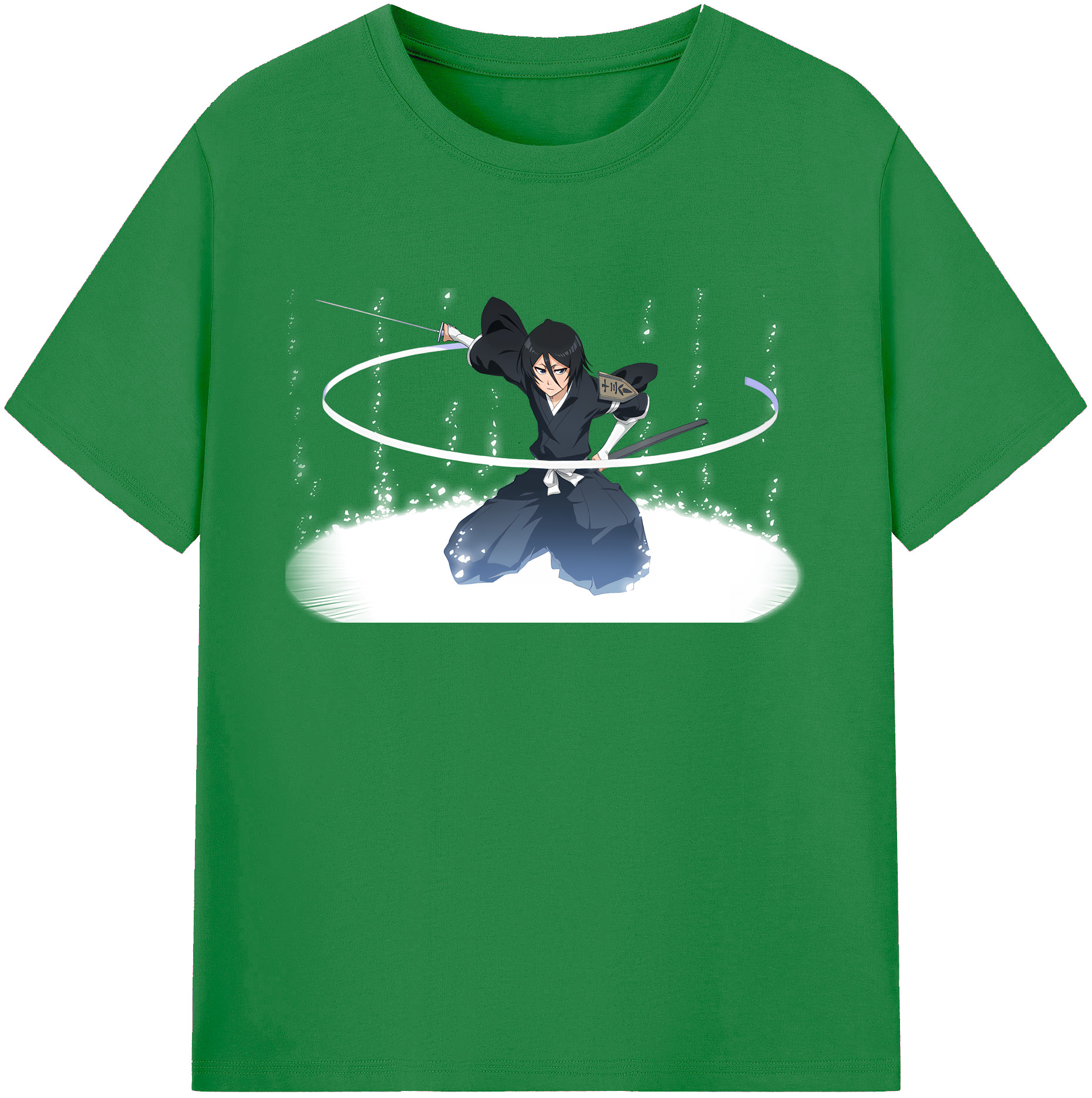 （画像用） ブリーチ 朽木ルキア BLEACH Kuchiki Rukia 綿100％ メンズ半袖Tシャツ｜肌触りやわらか＆通気性