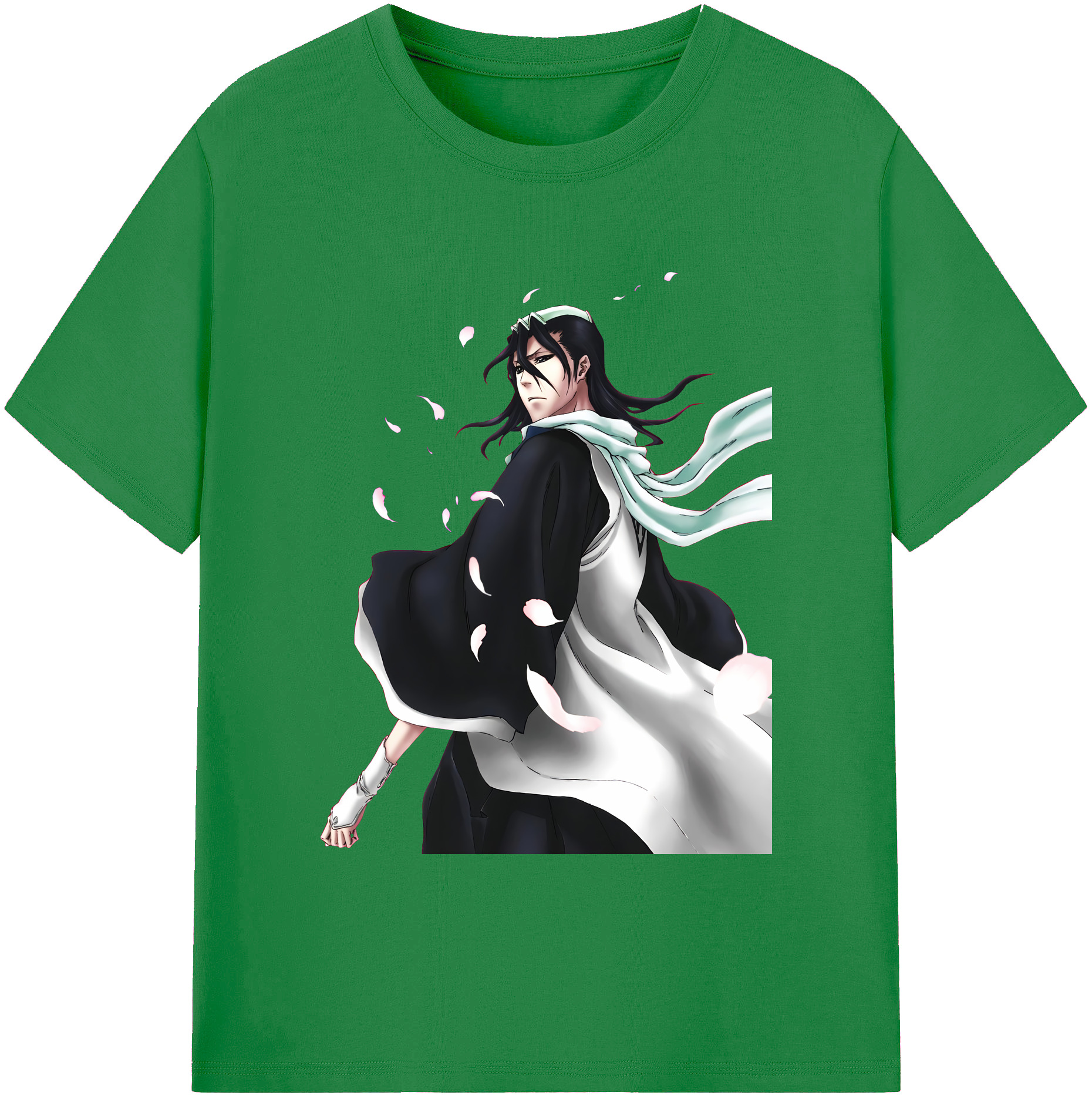 （画像用） ブリーチ くちき びゃくや BLEACH Kuchiki Byakuya 綿100％ メンズ半袖Tシャツ｜肌触りやわらか＆通気性