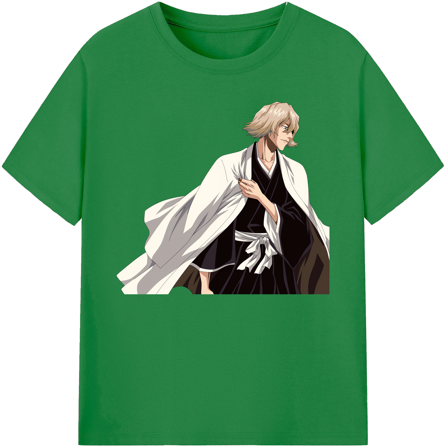 （画像用） "ブリーチ 浦原 喜助（うらはら きすけ） BLEACH Urahara Kisuke " 綿100％ メンズ半袖Tシャツ｜肌触りやわらか＆通気性