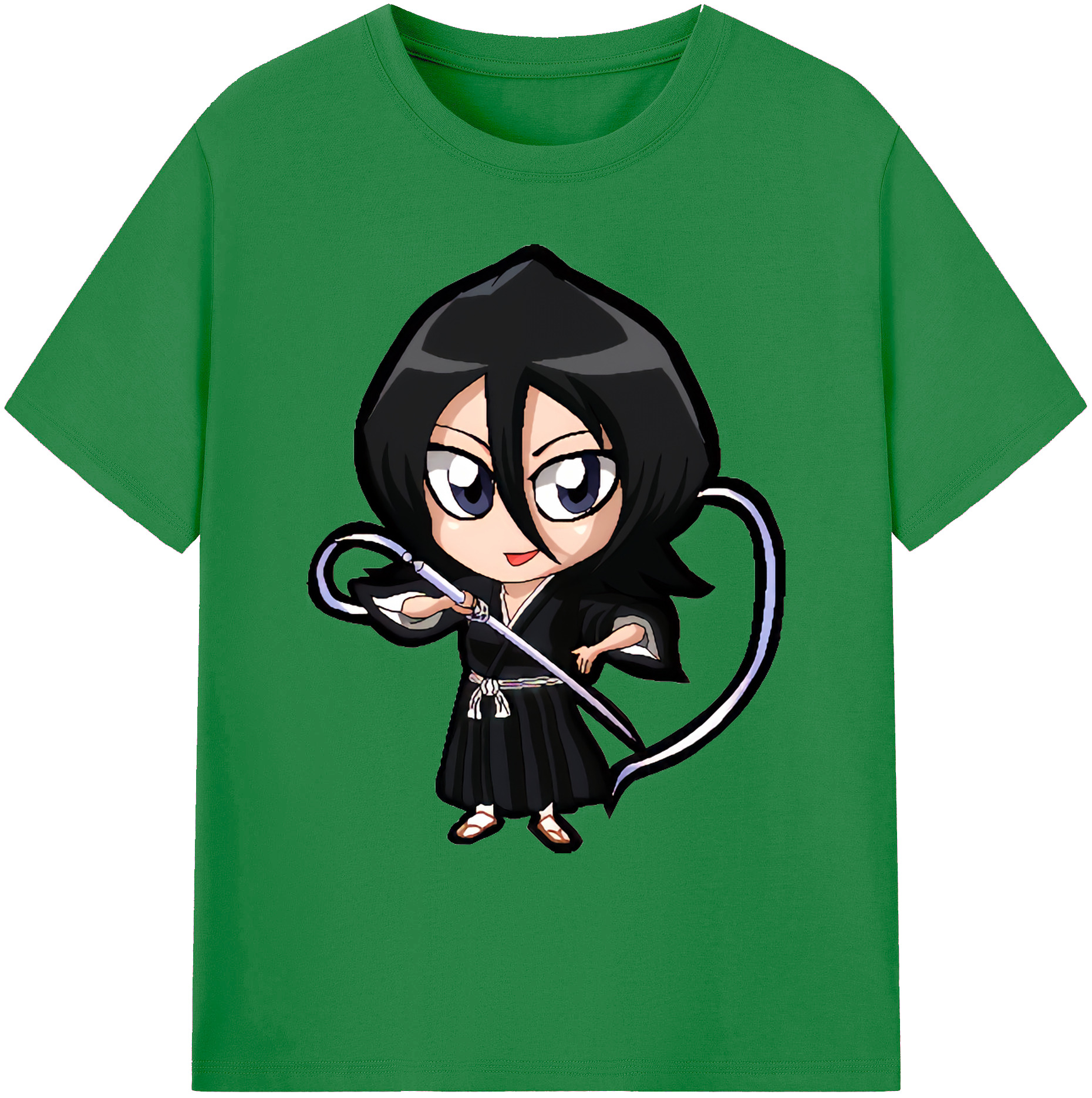 （画像用） ブリーチ 朽木ルキア BLEACH Kuchiki Rukia 綿100％ メンズ半袖Tシャツ｜肌触りやわらか＆通気性