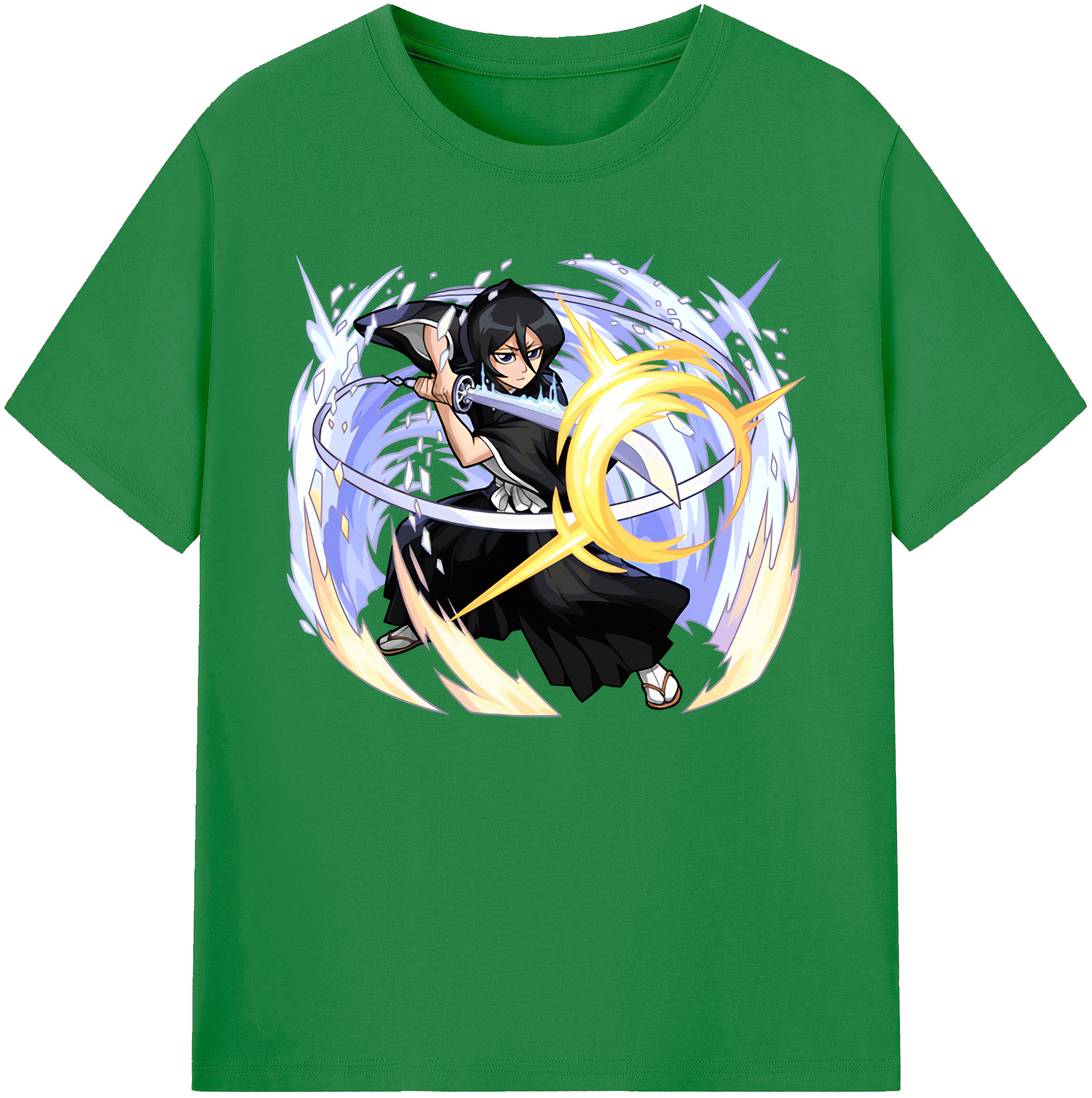 （画像用） ブリーチ 朽木ルキア BLEACH Kuchiki Rukia 綿100％ メンズ半袖Tシャツ｜肌触りやわらか＆通気性