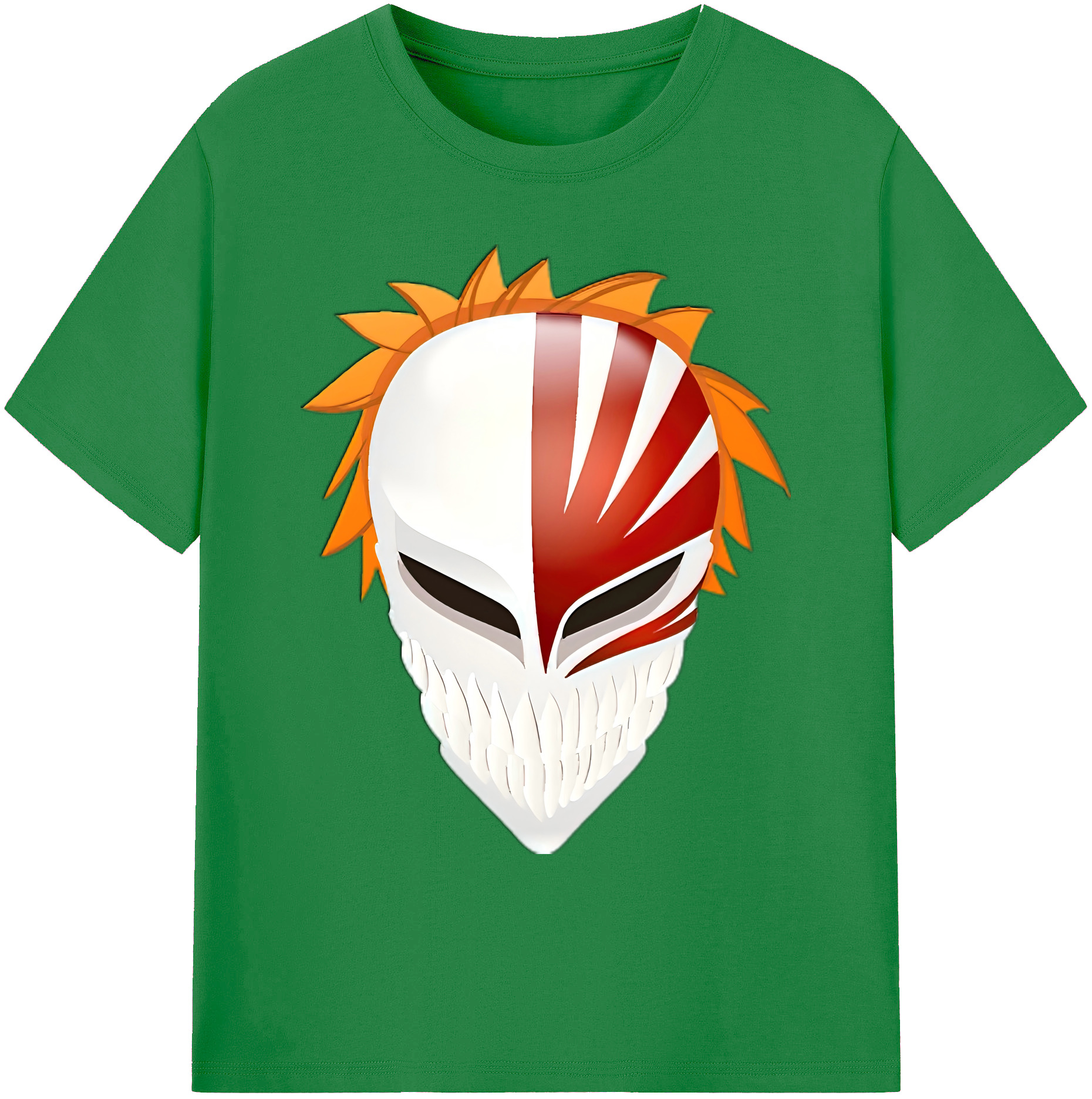 （画像用） ブリーチ 黒崎一護（くろさき いちご）BLEACH Kurosaki Ichigo 綿100％ メンズ半袖Tシャツ｜肌触りやわらか＆通気性