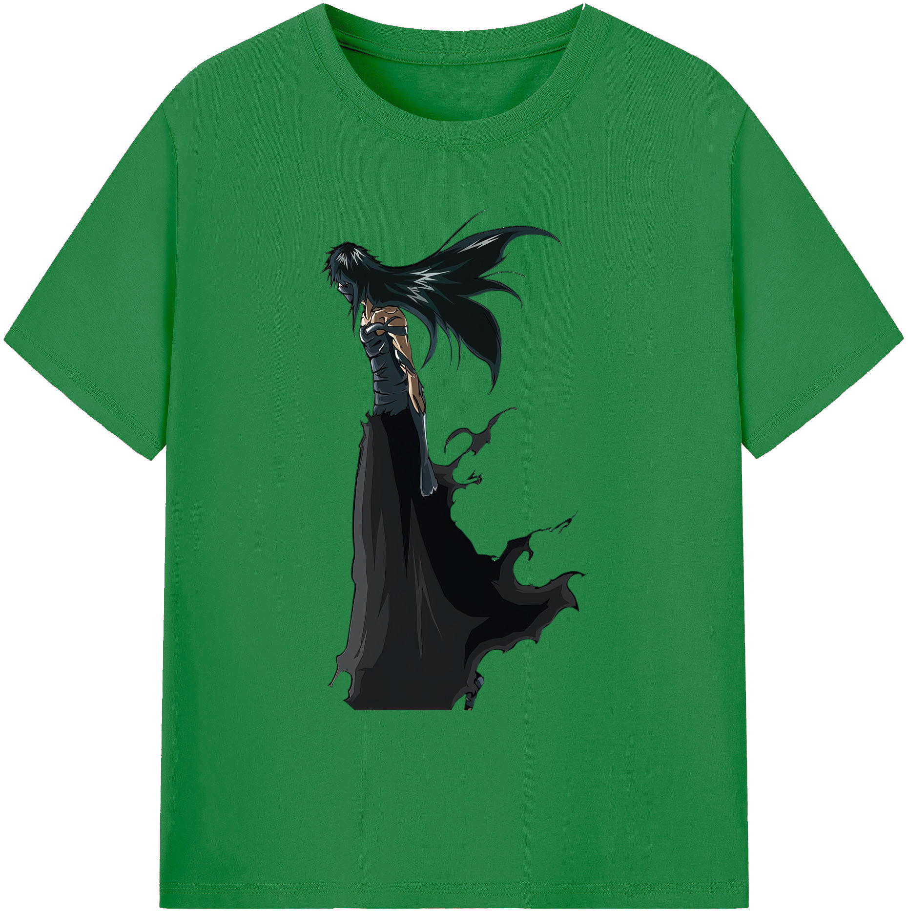 （画像用） ブリーチ 黒崎一護（くろさき いちご）BLEACH Kurosaki Ichigo 綿100％ メンズ半袖Tシャツ｜肌触りやわらか＆通気性