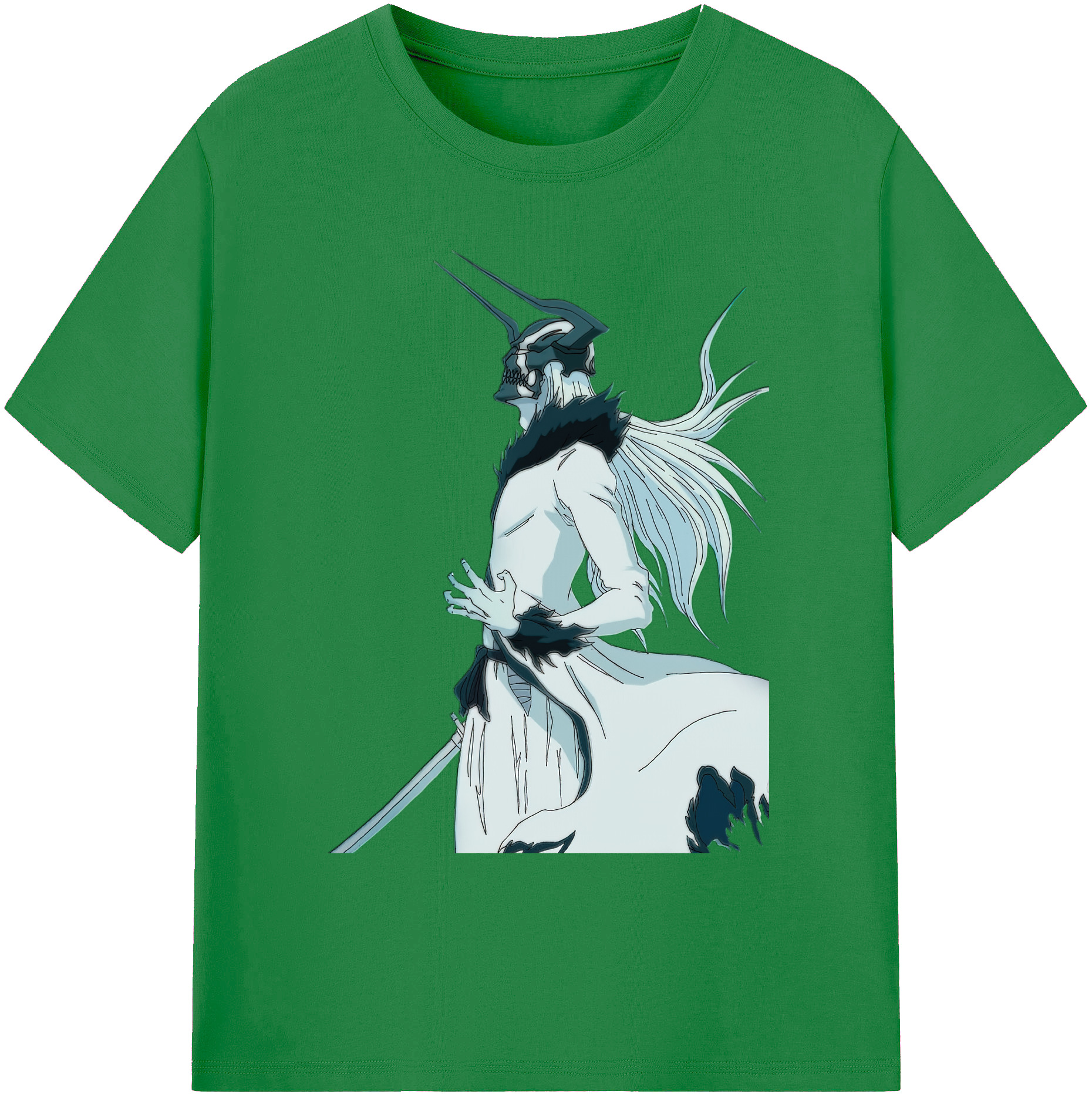 （画像用） ブリーチ 黒崎一護（くろさき いちご）BLEACH Kurosaki Ichigo 綿100％ メンズ半袖Tシャツ｜肌触りやわらか＆通気性