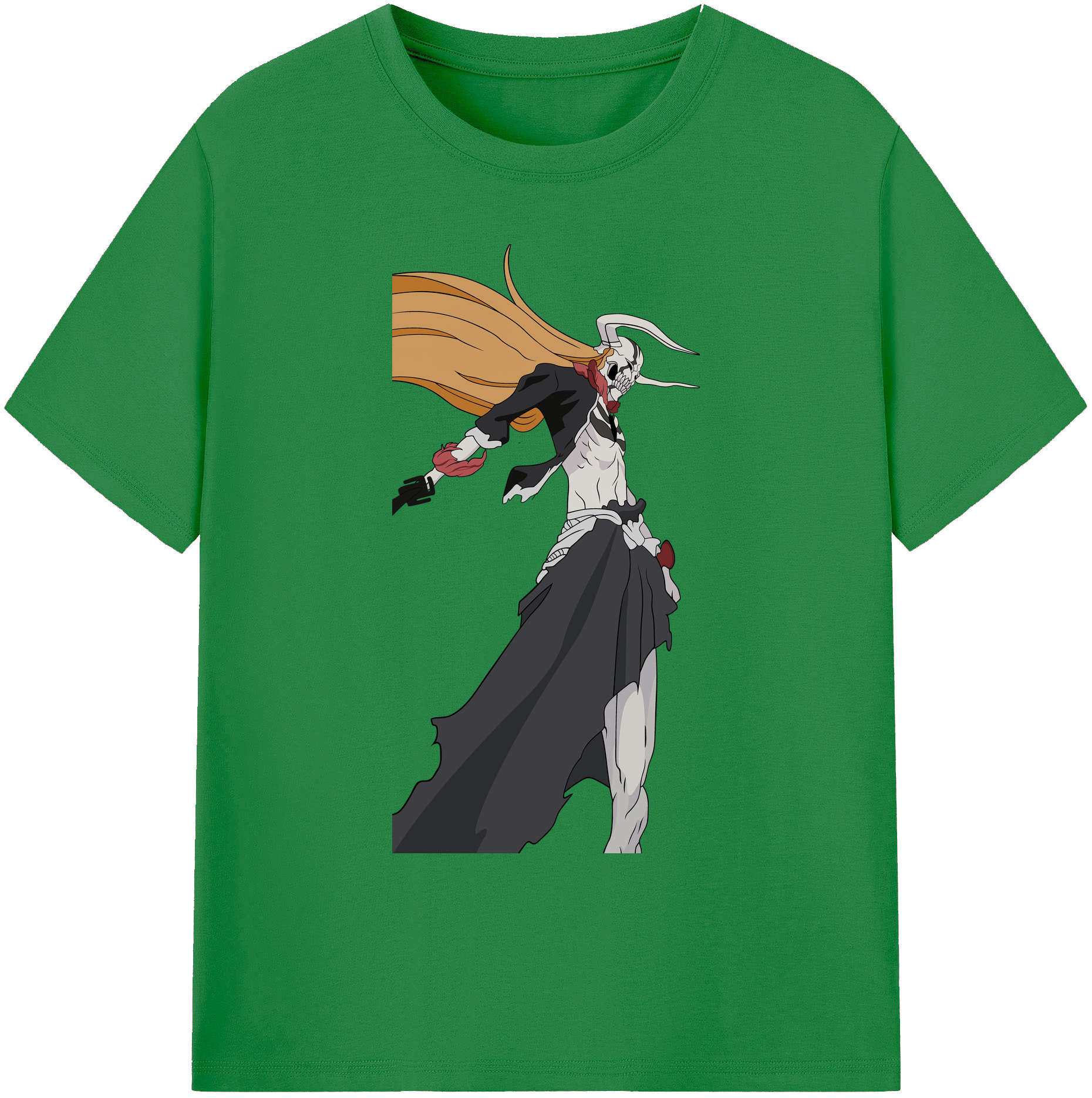 （画像用） ブリーチ 黒崎一護（くろさき いちご）BLEACH Kurosaki Ichigo 綿100％ メンズ半袖Tシャツ｜肌触りやわらか＆通気性