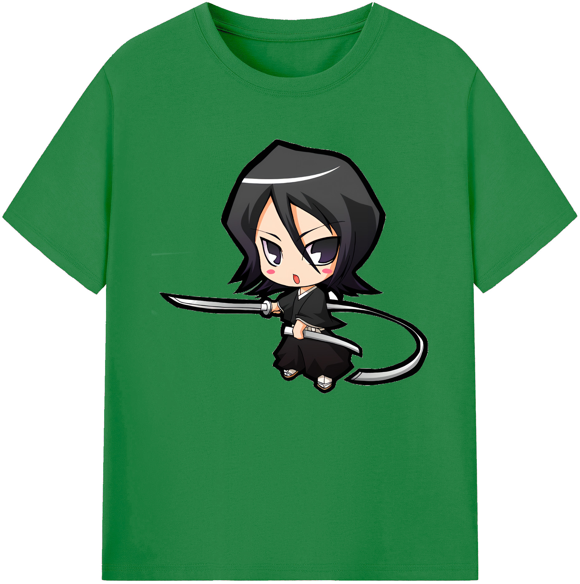 （画像用） ブリーチ 朽木ルキア BLEACH Kuchiki Rukia 綿100％ メンズ半袖Tシャツ｜肌触りやわらか＆通気性