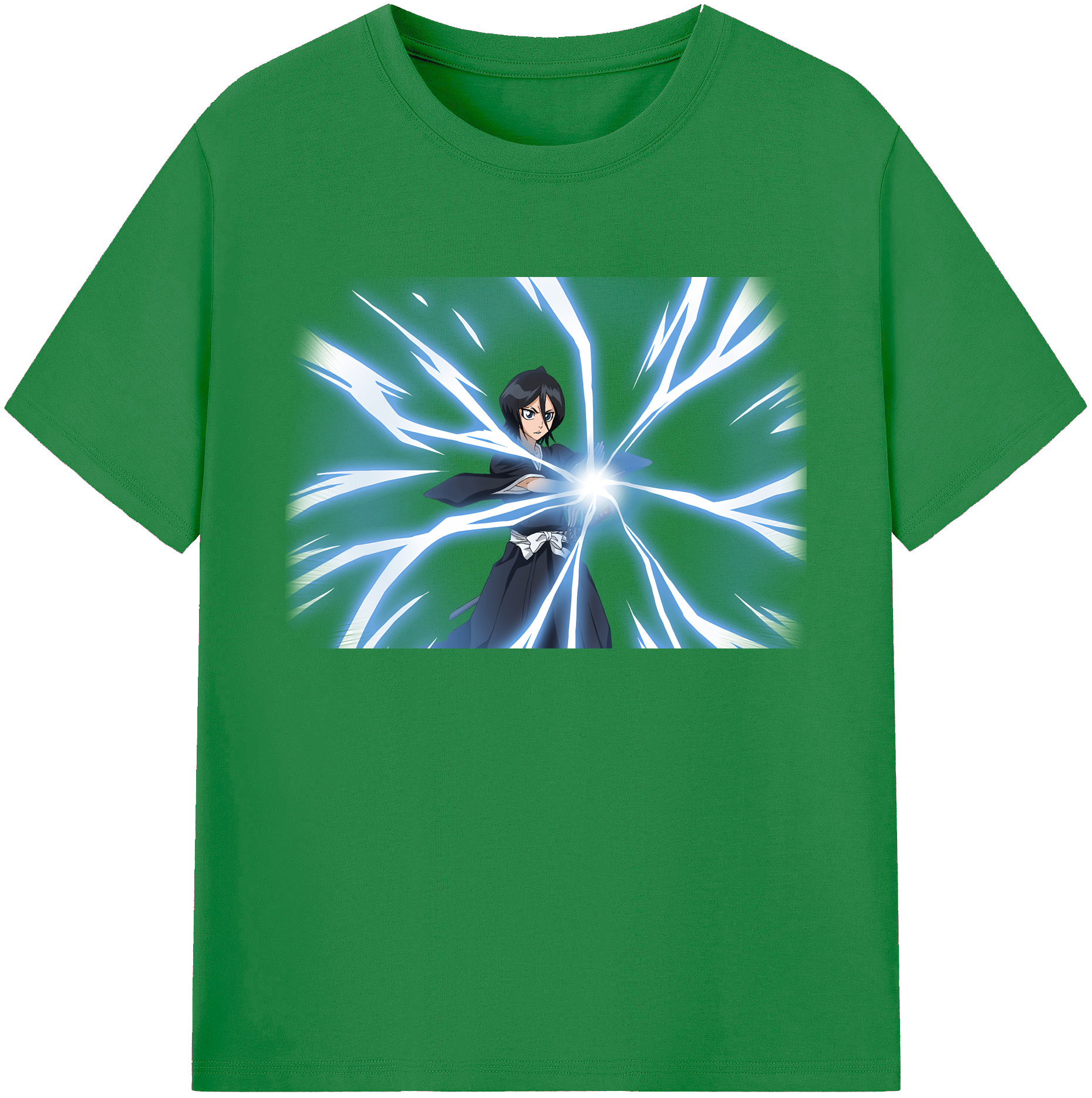（画像用） ブリーチ 朽木ルキア BLEACH Kuchiki Rukia 綿100％ メンズ半袖Tシャツ｜肌触りやわらか＆通気性