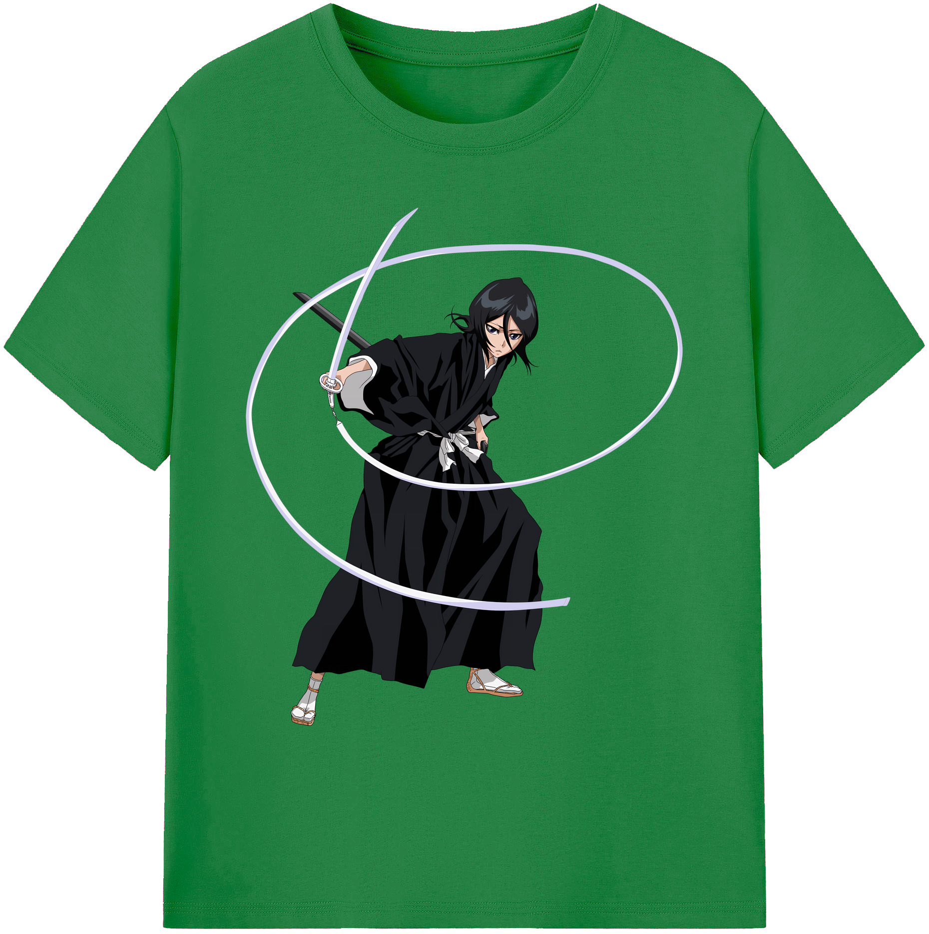 （画像用） ブリーチ 朽木ルキア BLEACH Kuchiki Rukia 綿100％ メンズ半袖Tシャツ｜肌触りやわらか＆通気性