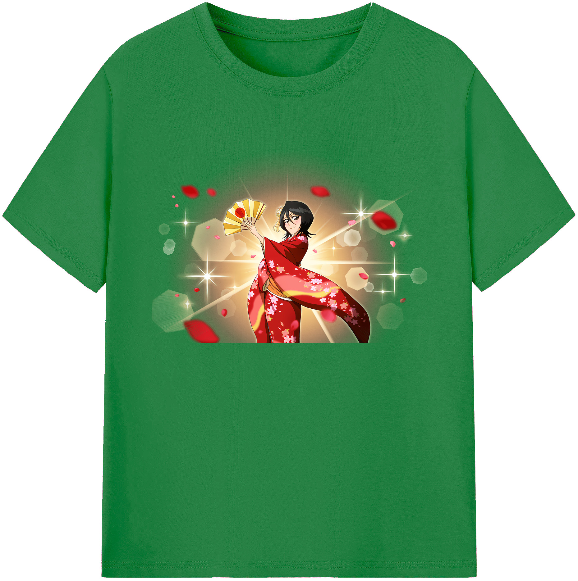 （画像用） ブリーチ 朽木ルキア BLEACH Kuchiki Rukia 綿100％ メンズ半袖Tシャツ｜肌触りやわらか＆通気性