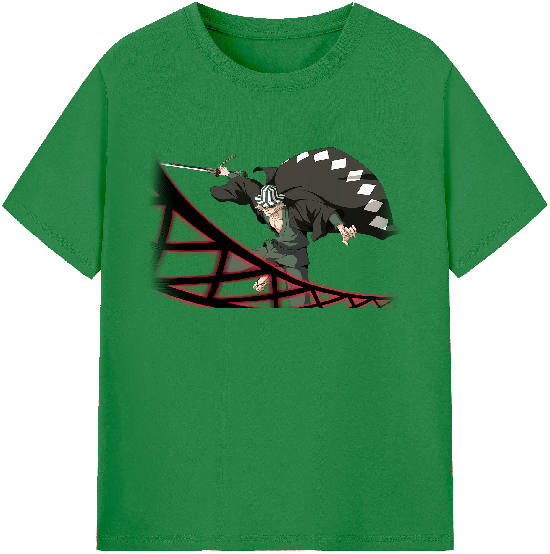 （画像用） "ブリーチ 浦原 喜助（うらはら きすけ） BLEACH Urahara Kisuke " 綿100％ メンズ半袖Tシャツ｜肌触りやわらか＆通気性