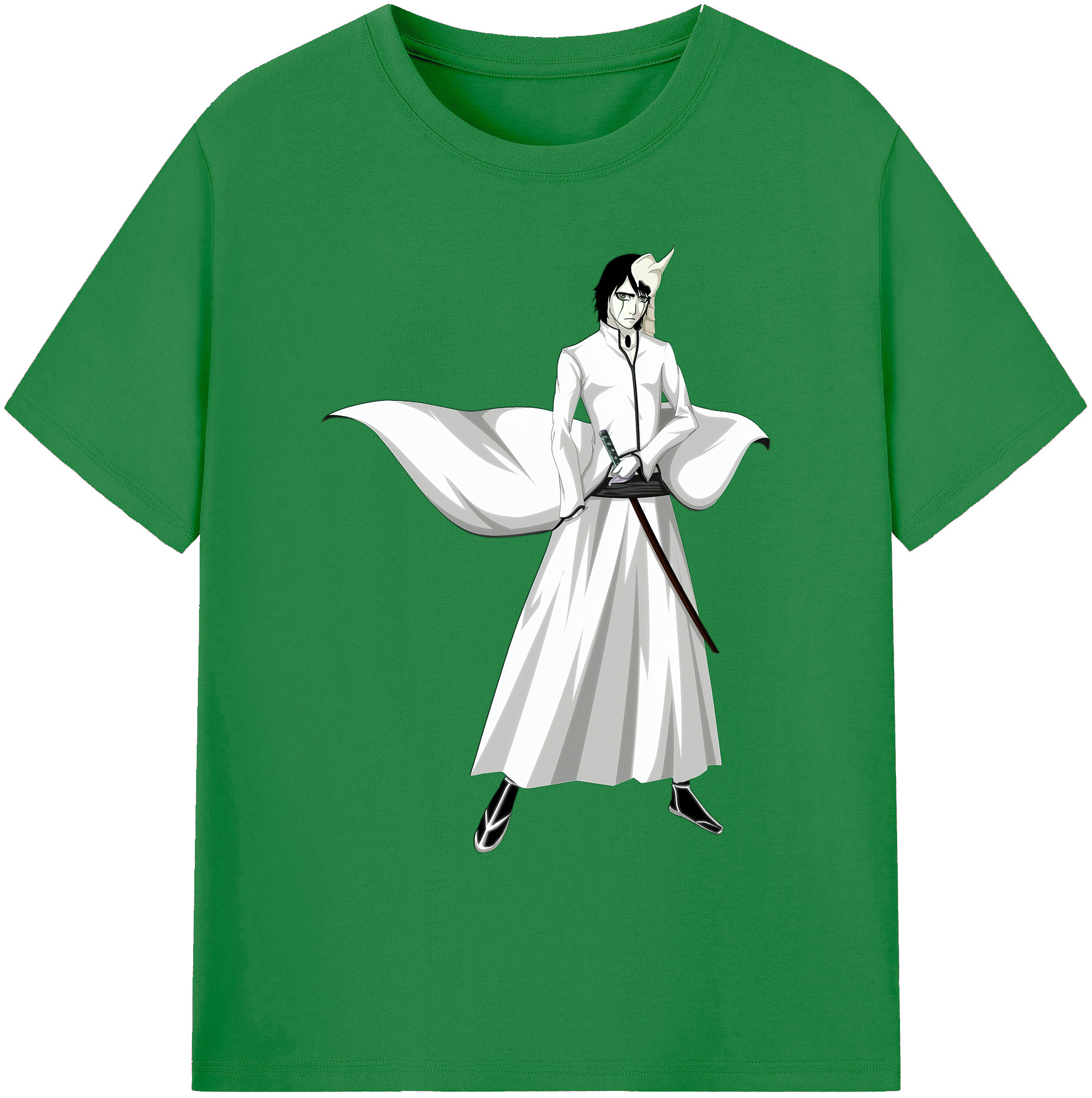 （画像用） ブリーチ ウルキオラ·シファー BLEACH Ulquiorra cifer 綿100％ メンズ半袖Tシャツ｜肌触りやわらか＆通気性