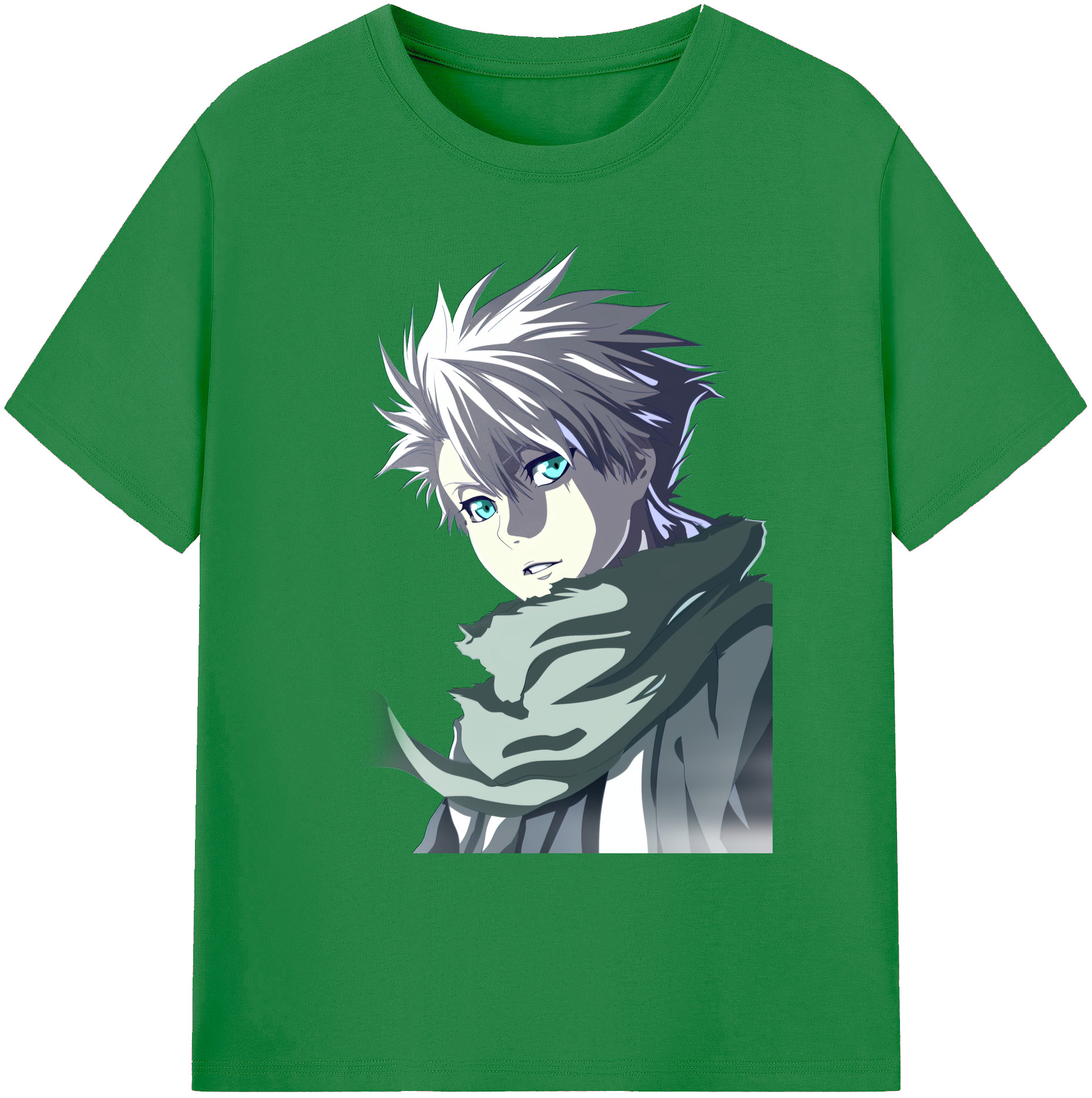 （画像用） ブリーチ 日番谷冬獅郎（ひつがや とうしろう） BLEACH Hitsugaya Toushirou 綿100％ メンズ半袖Tシャツ｜肌触りやわらか＆通気性