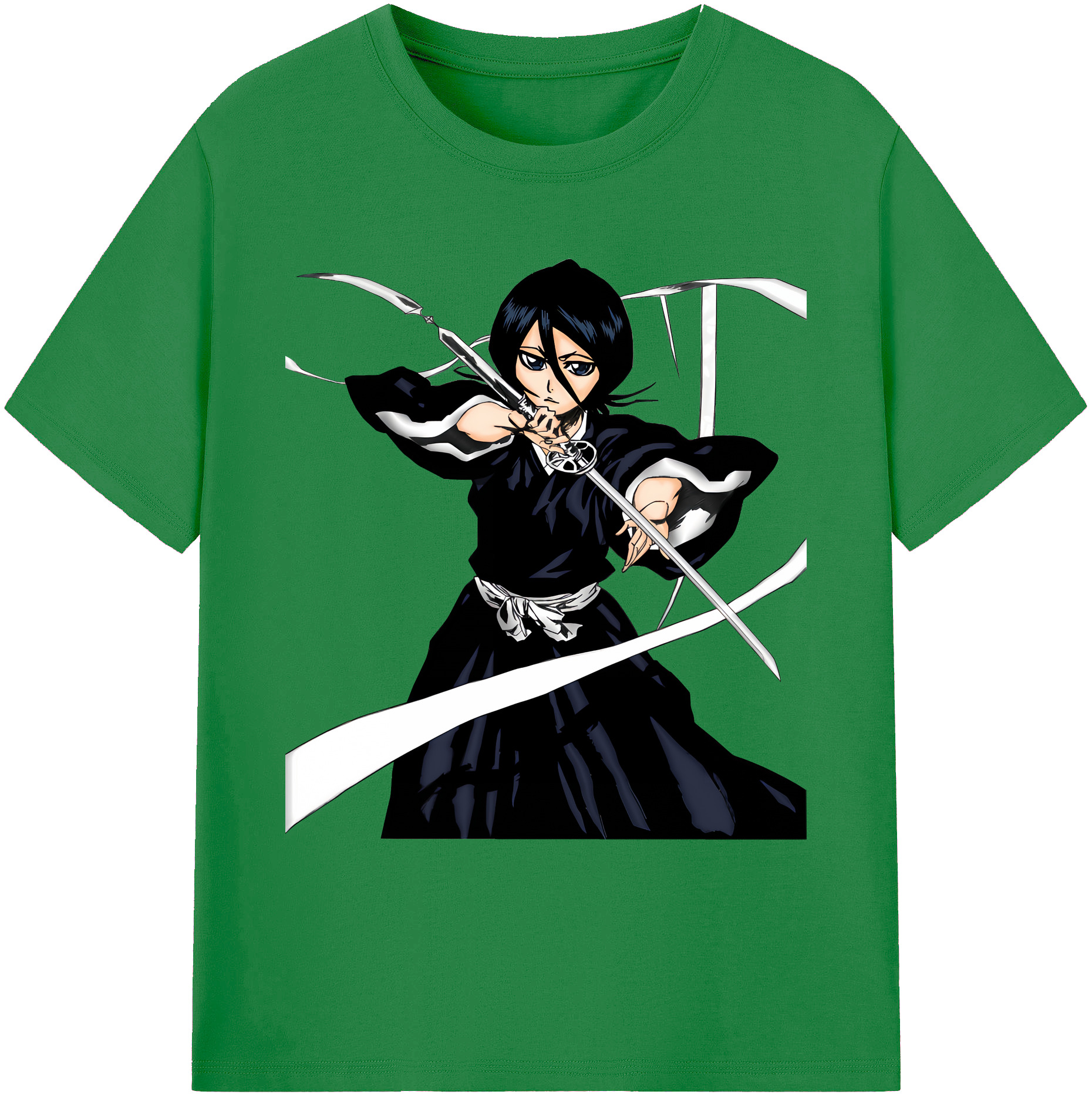 （画像用） ブリーチ 朽木ルキア BLEACH Kuchiki Rukia 綿100％ メンズ半袖Tシャツ｜肌触りやわらか＆通気性