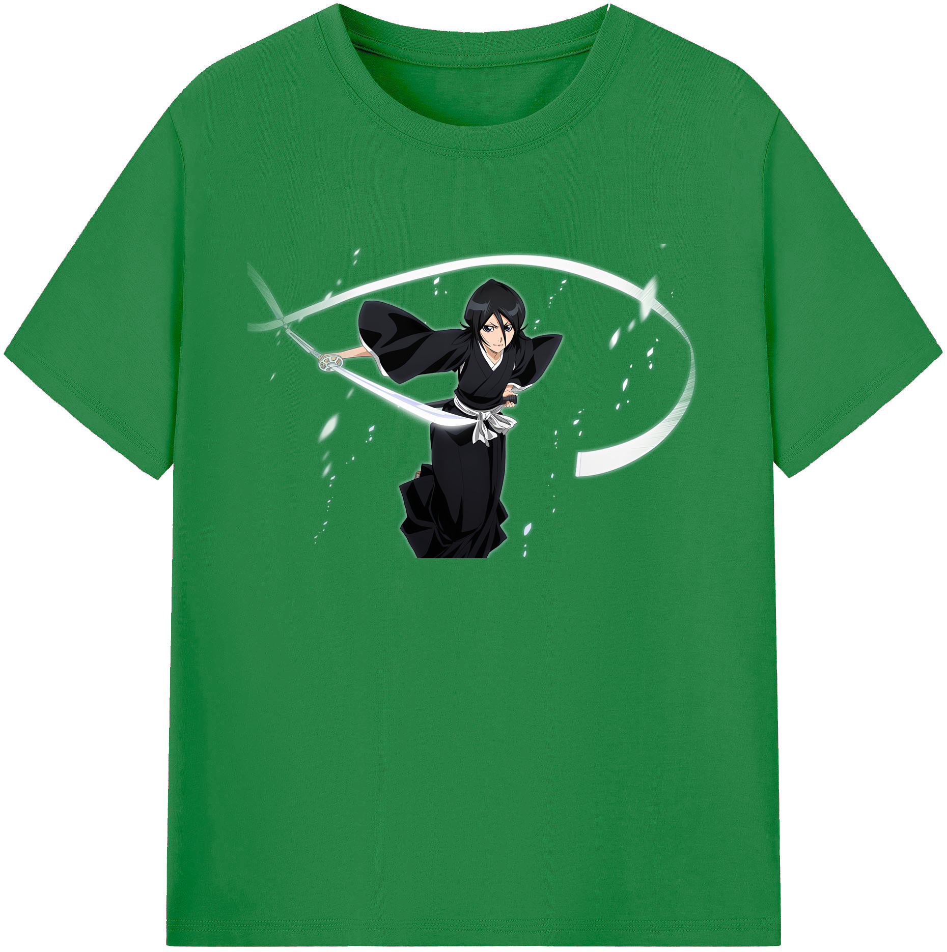 （画像用） ブリーチ 朽木ルキア BLEACH Kuchiki Rukia 綿100％ メンズ半袖Tシャツ｜肌触りやわらか＆通気性
