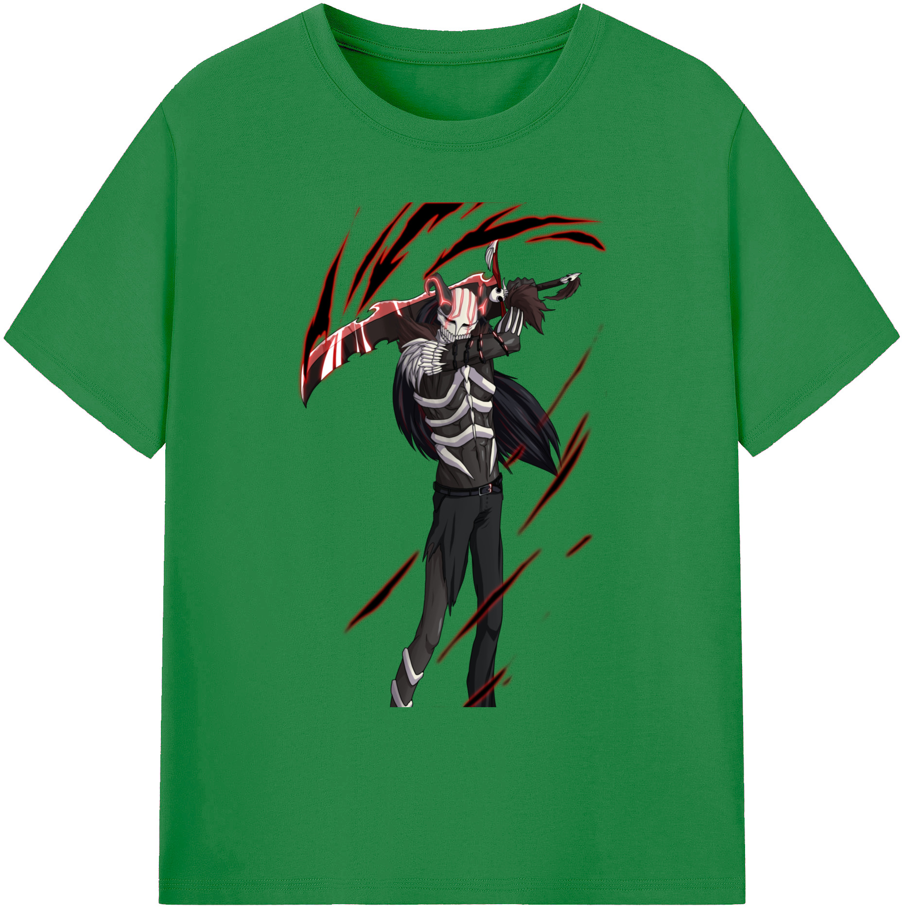 （画像用） ブリーチ 黒崎一護（くろさき いちご）BLEACH Kurosaki Ichigo 綿100％ メンズ半袖Tシャツ｜肌触りやわらか＆通気性