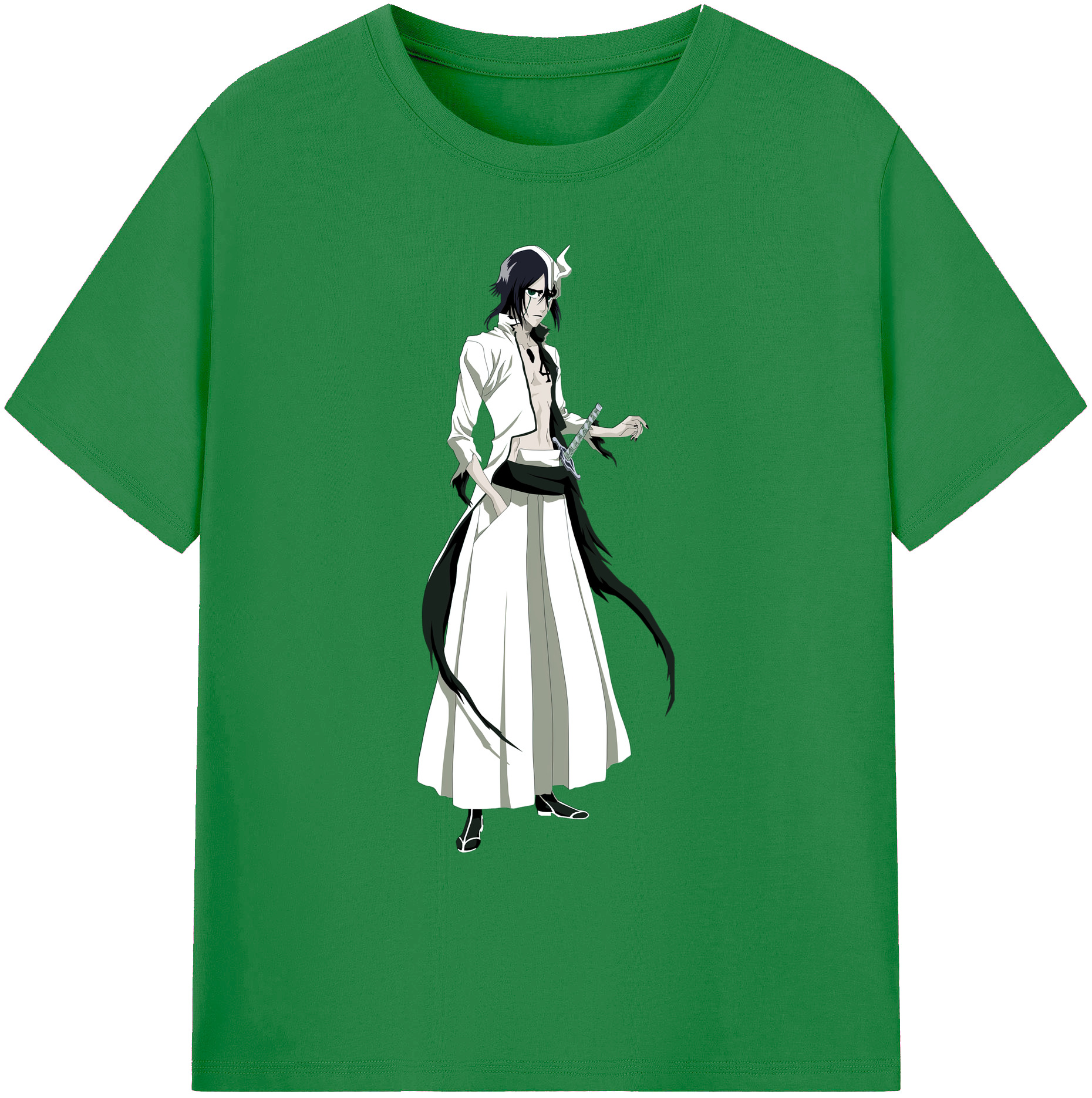 （画像用） ブリーチ ウルキオラ·シファー BLEACH Ulquiorra cifer 綿100％ メンズ半袖Tシャツ｜肌触りやわらか＆通気性