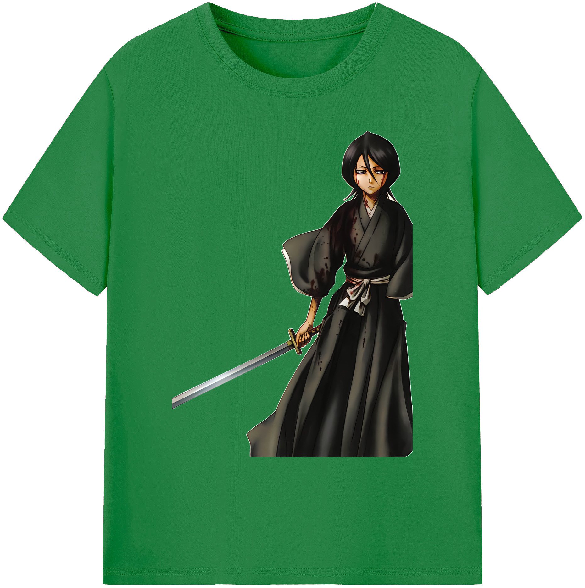 （画像用） ブリーチ 朽木ルキア BLEACH Kuchiki Rukia 綿100％ メンズ半袖Tシャツ｜肌触りやわらか＆通気性
