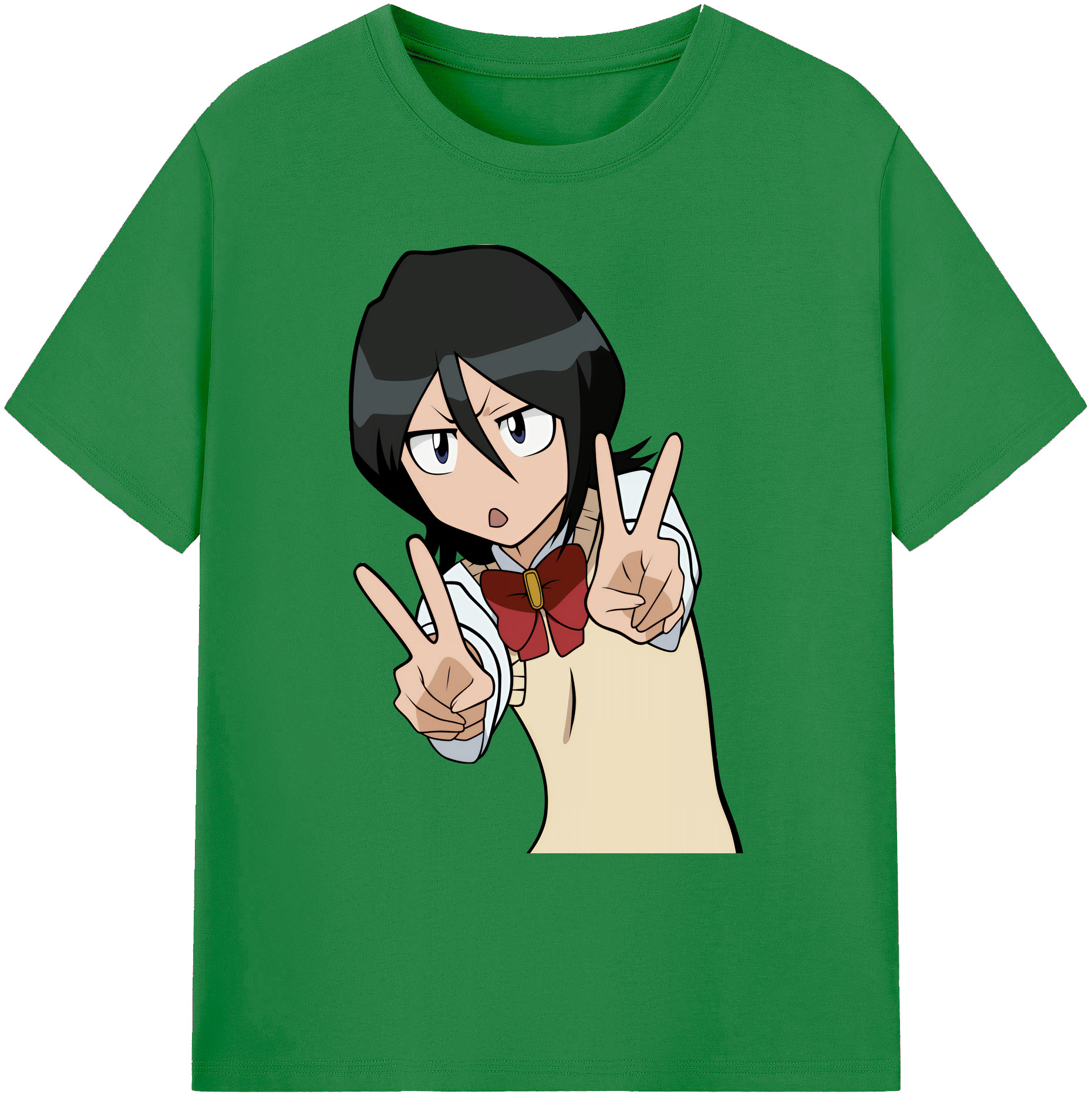 （画像用） ブリーチ 朽木ルキア BLEACH Kuchiki Rukia 綿100％ メンズ半袖Tシャツ｜肌触りやわらか＆通気性