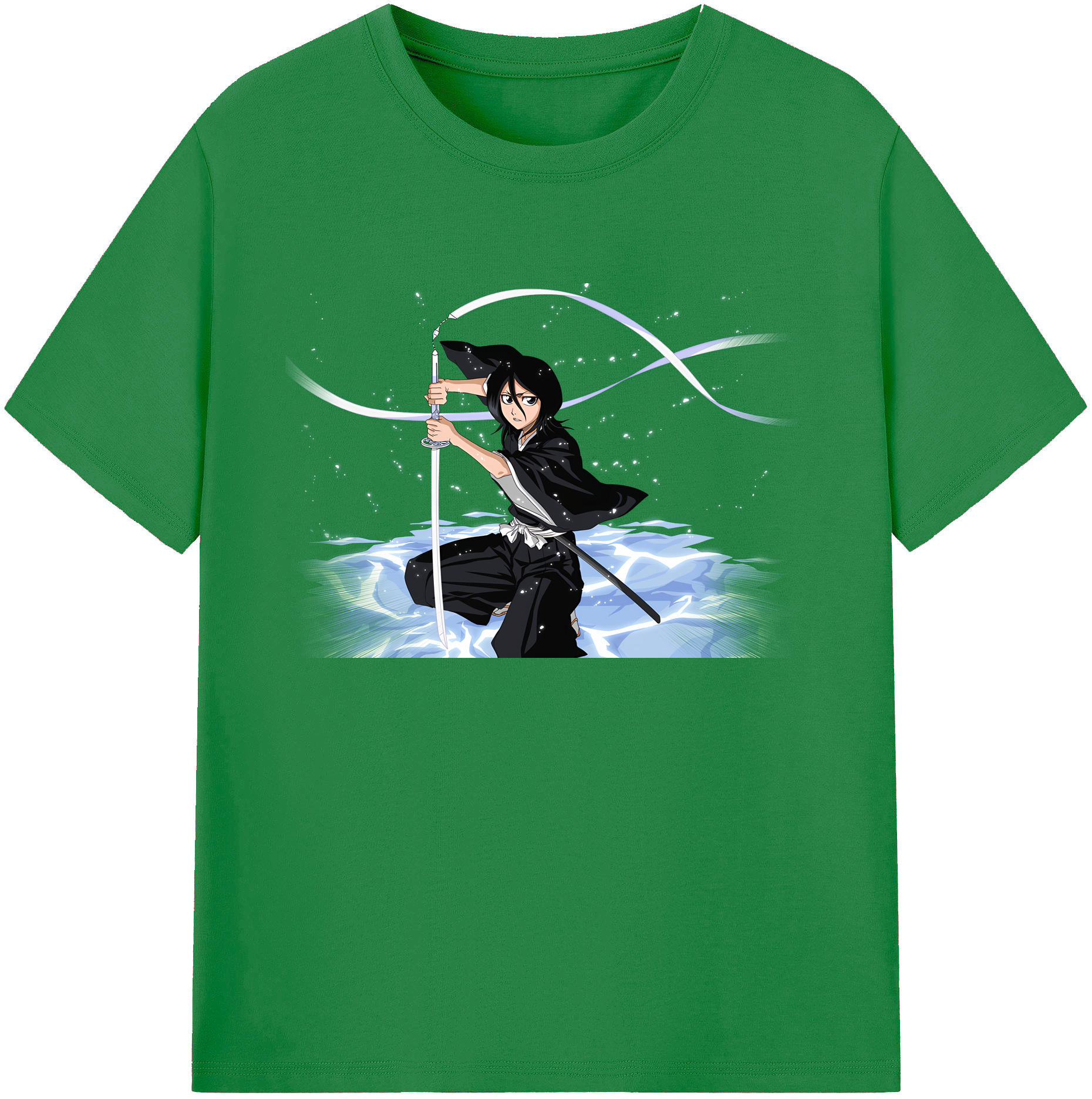 （画像用） ブリーチ 朽木ルキア BLEACH Kuchiki Rukia 綿100％ メンズ半袖Tシャツ｜肌触りやわらか＆通気性