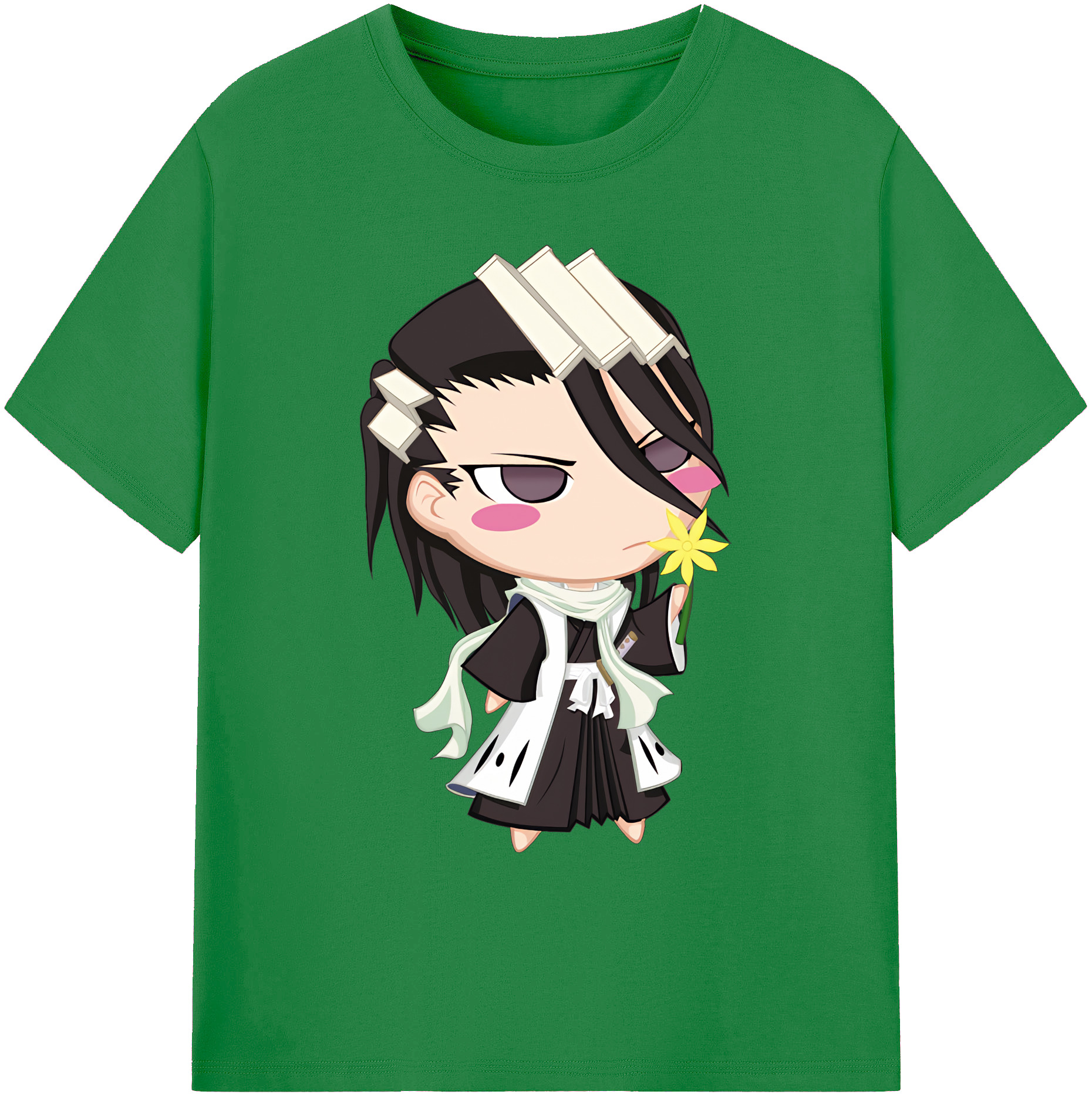 （画像用） ブリーチ くちき びゃくや BLEACH Kuchiki Byakuya 綿100％ メンズ半袖Tシャツ｜肌触りやわらか＆通気性