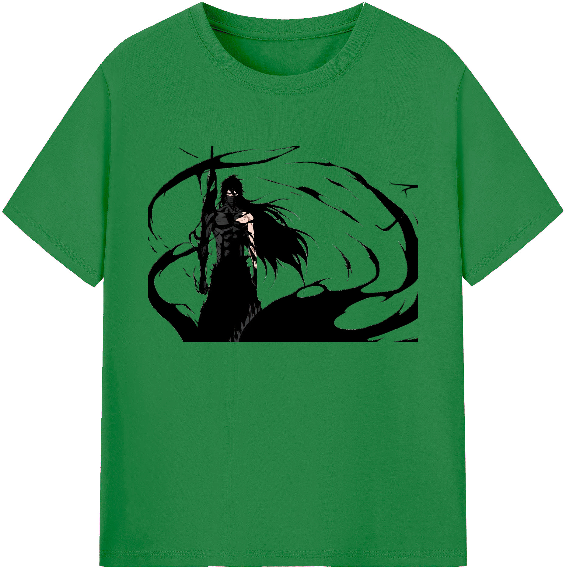 （画像用） ブリーチ 黒崎一護（くろさき いちご）BLEACH Kurosaki Ichigo 綿100％ メンズ半袖Tシャツ｜肌触りやわらか＆通気性