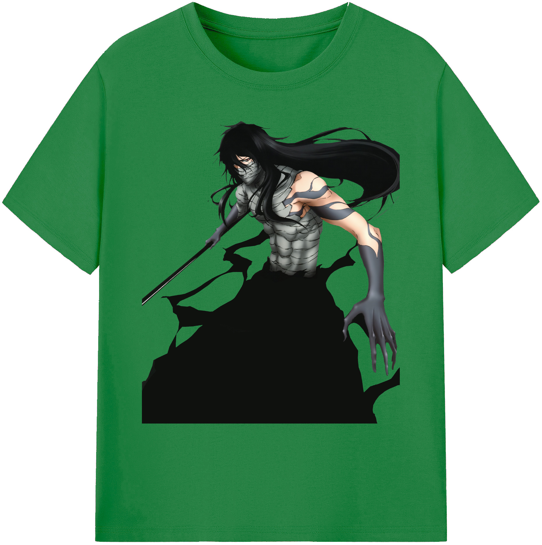（画像用） ブリーチ 黒崎一護（くろさき いちご）BLEACH Kurosaki Ichigo 綿100％ メンズ半袖Tシャツ｜肌触りやわらか＆通気性