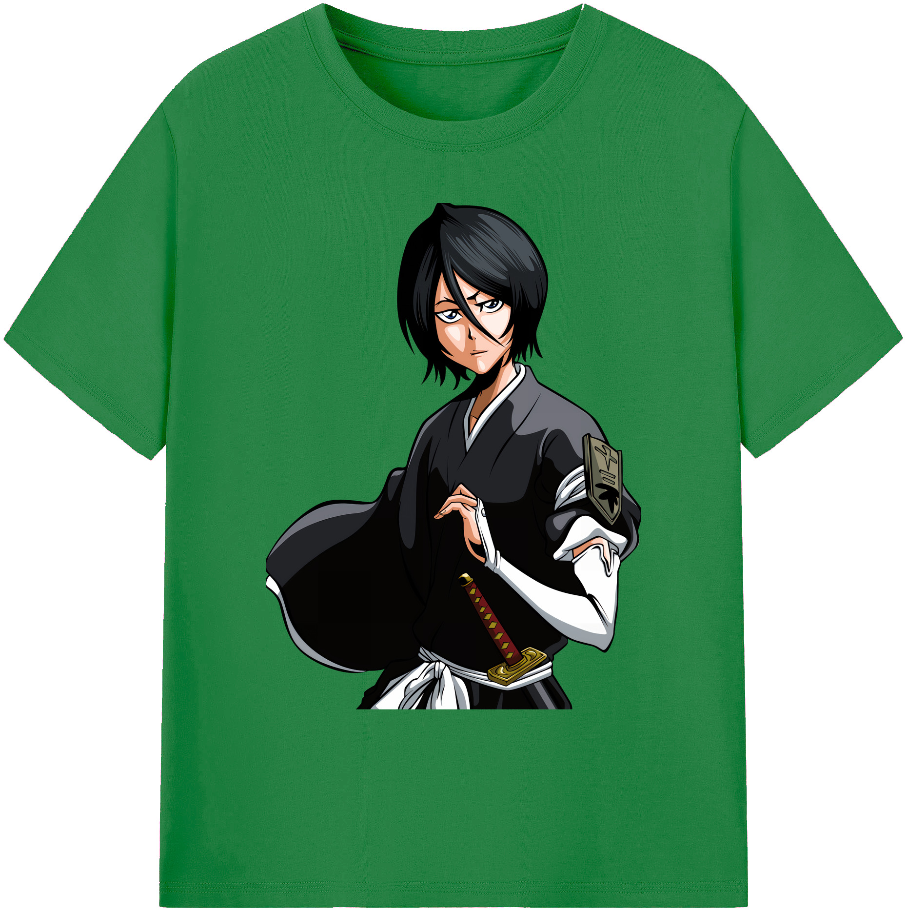 （画像用） ブリーチ 朽木ルキア BLEACH Kuchiki Rukia 綿100％ メンズ半袖Tシャツ｜肌触りやわらか＆通気性