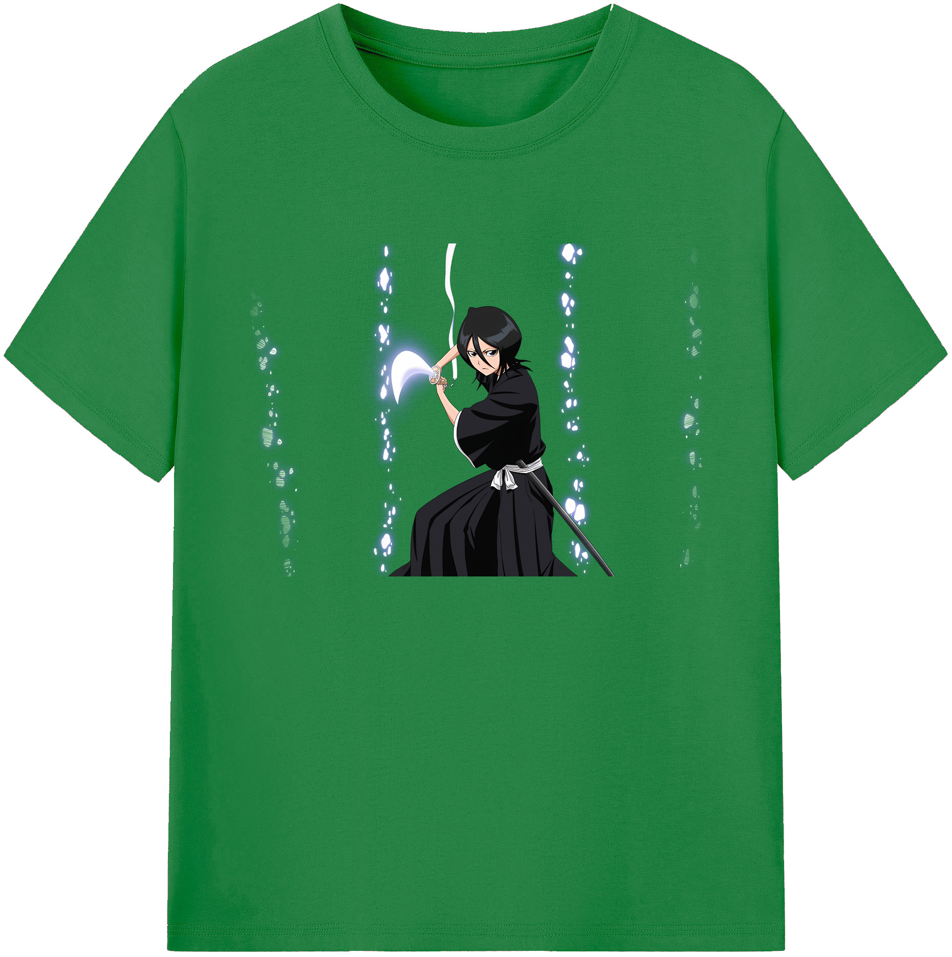 （画像用） ブリーチ 朽木ルキア BLEACH Kuchiki Rukia 綿100％ メンズ半袖Tシャツ｜肌触りやわらか＆通気性