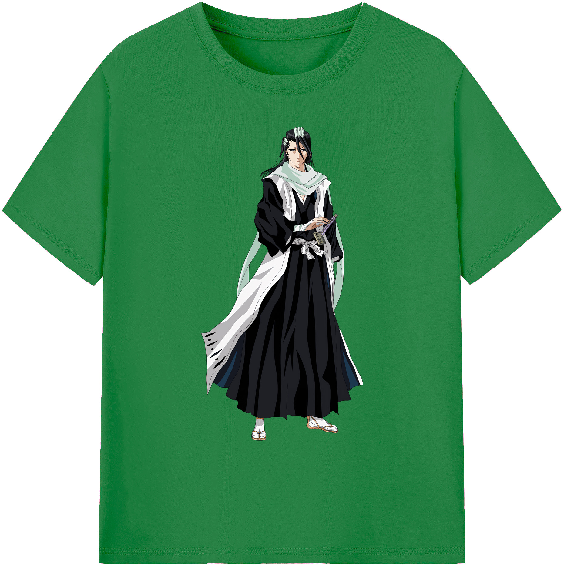 （画像用） ブリーチ くちき びゃくや BLEACH Kuchiki Byakuya 綿100％ メンズ半袖Tシャツ｜肌触りやわらか＆通気性