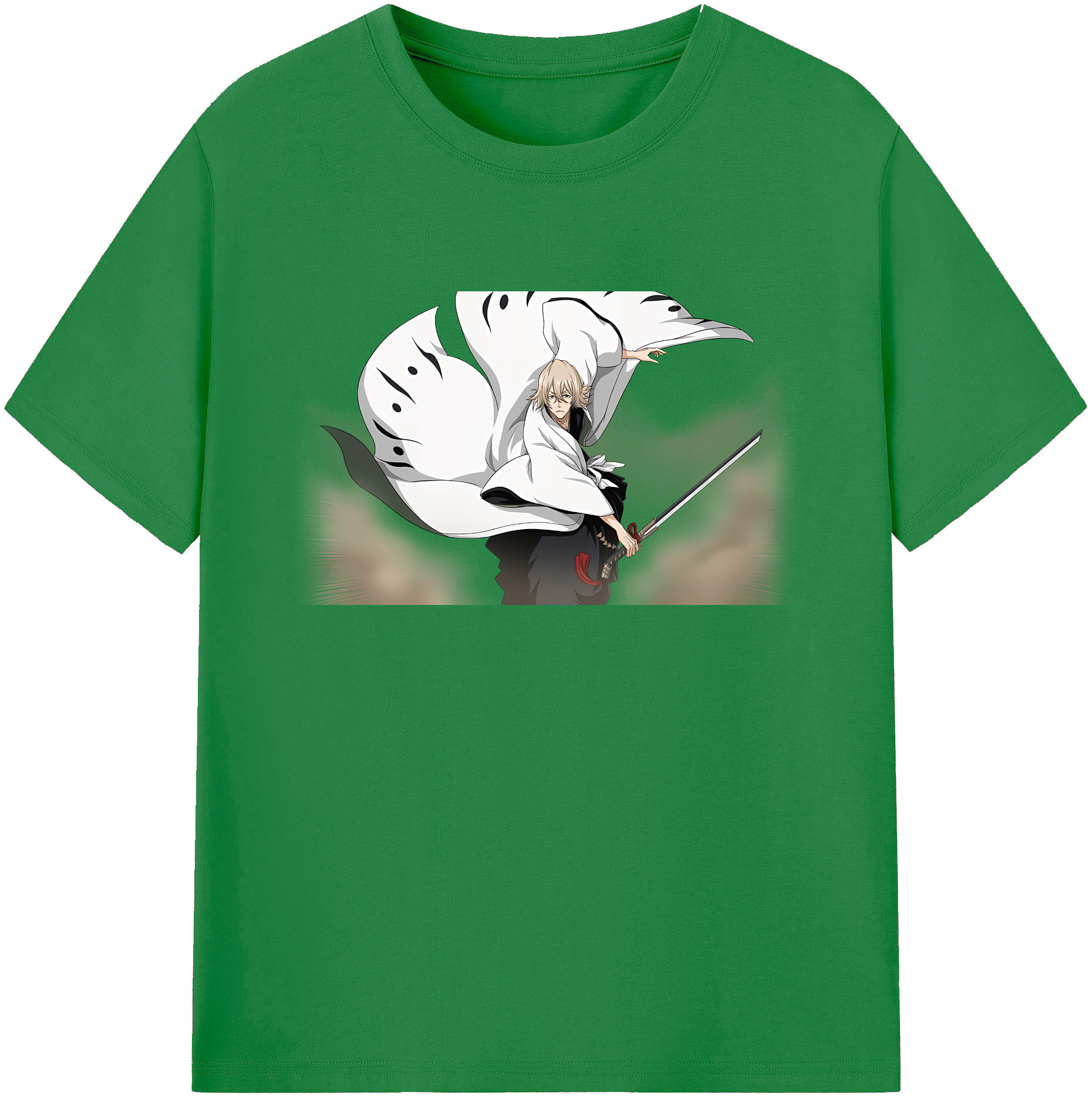 （画像用） "ブリーチ 浦原 喜助（うらはら きすけ） BLEACH Urahara Kisuke " 綿100％ メンズ半袖Tシャツ｜肌触りやわらか＆通気性