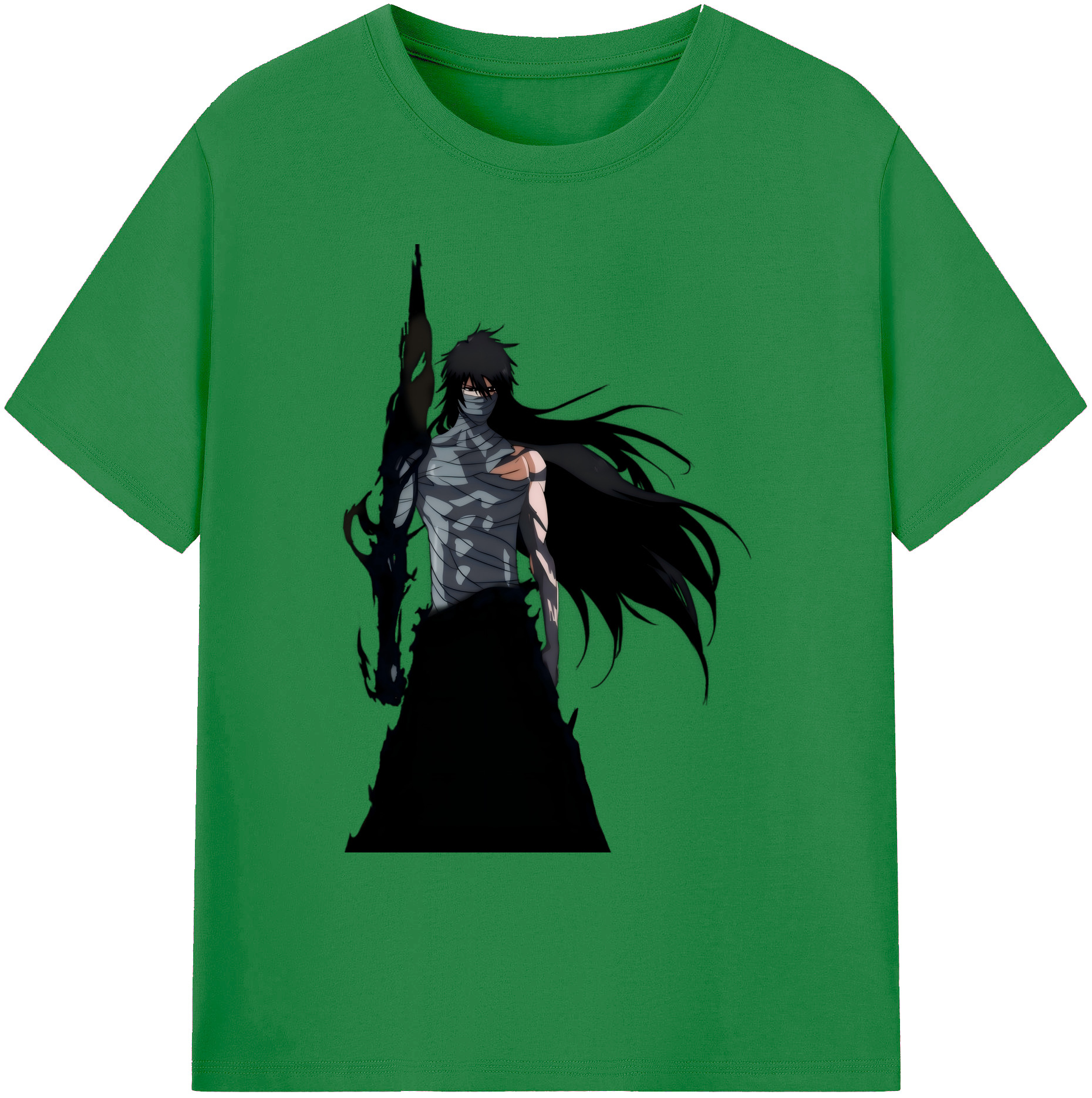 （画像用） ブリーチ 黒崎一護（くろさき いちご）BLEACH Kurosaki Ichigo 綿100％ メンズ半袖Tシャツ｜肌触りやわらか＆通気性