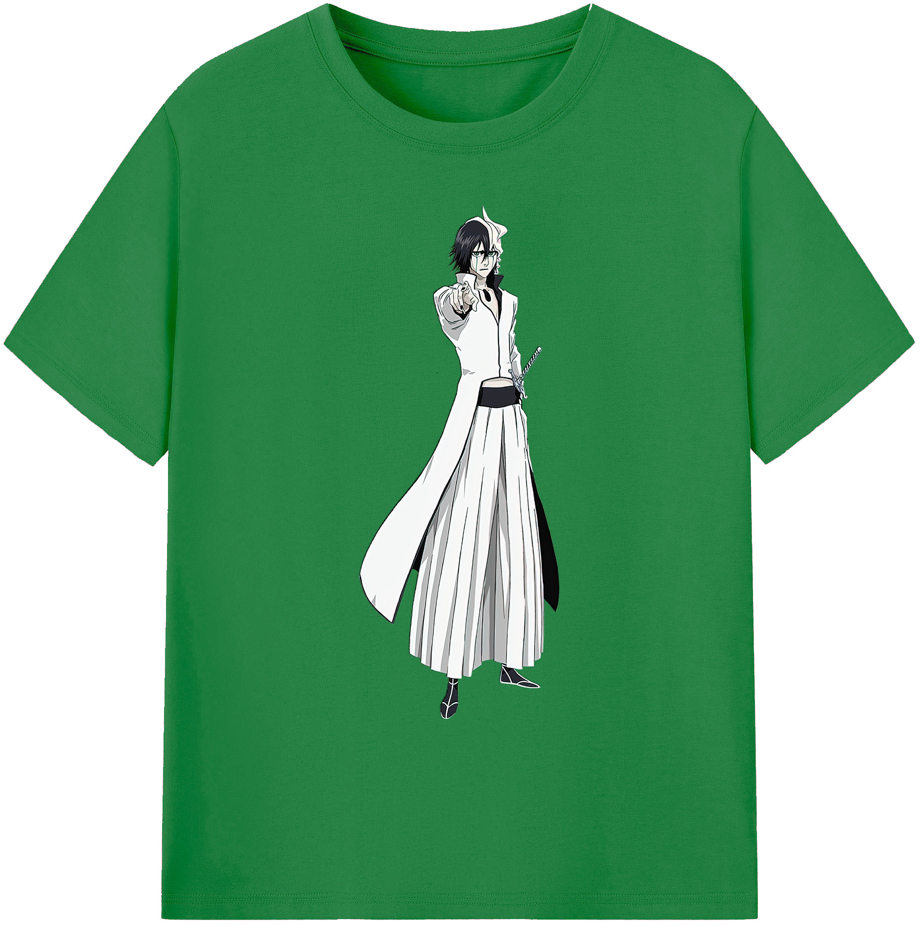 （画像用） ブリーチ ウルキオラ·シファー BLEACH Ulquiorra cifer 綿100％ メンズ半袖Tシャツ｜肌触りやわらか＆通気性