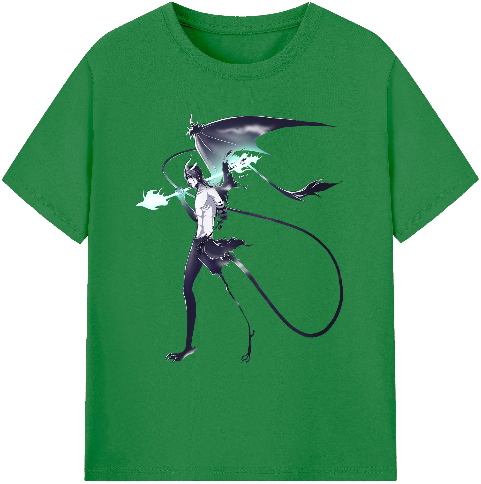 （画像用） ブリーチ ウルキオラ·シファー BLEACH Ulquiorra cifer 綿100％ メンズ半袖Tシャツ｜肌触りやわらか＆通気性