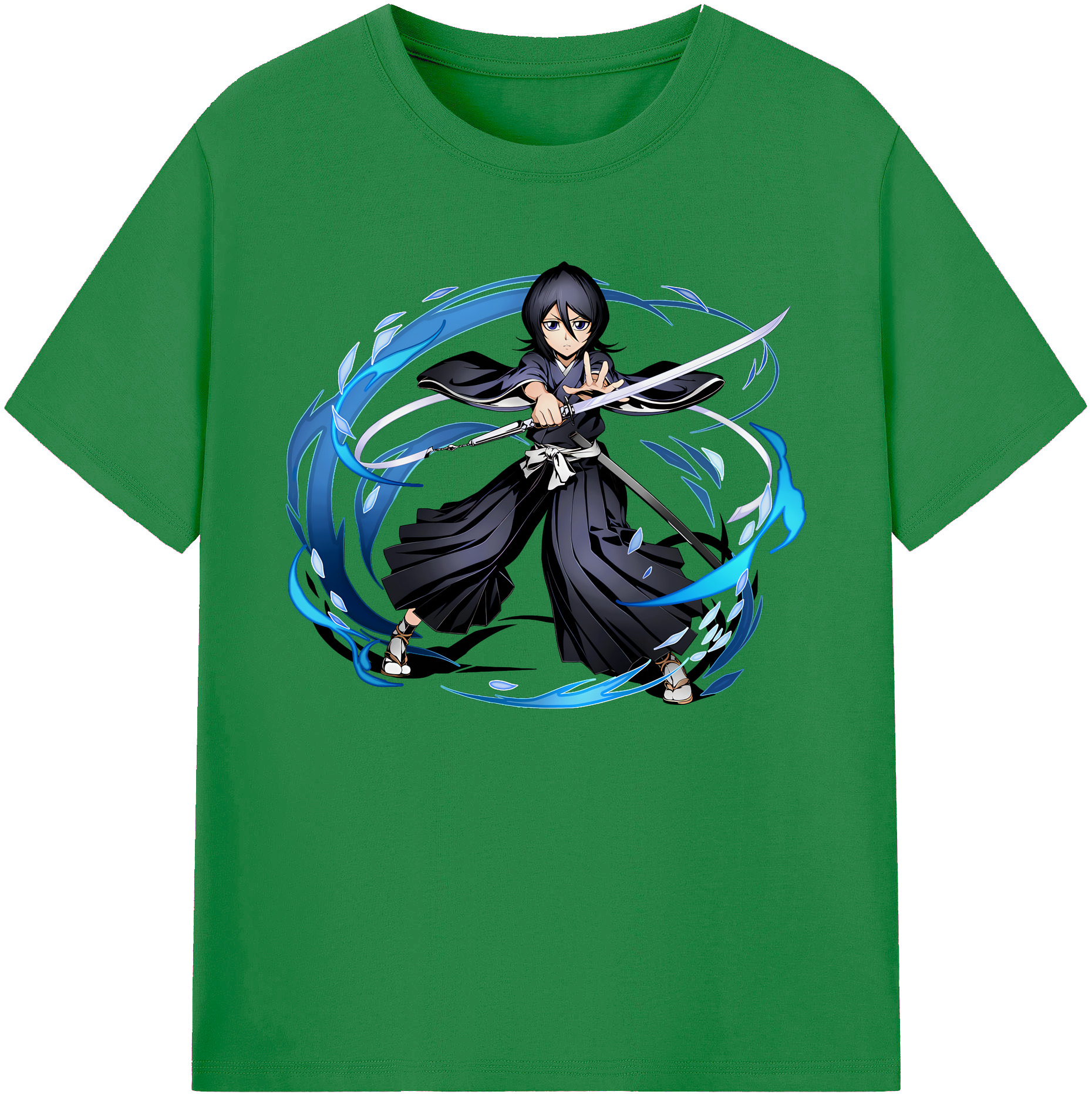 （画像用） ブリーチ 朽木ルキア BLEACH Kuchiki Rukia 綿100％ メンズ半袖Tシャツ｜肌触りやわらか＆通気性