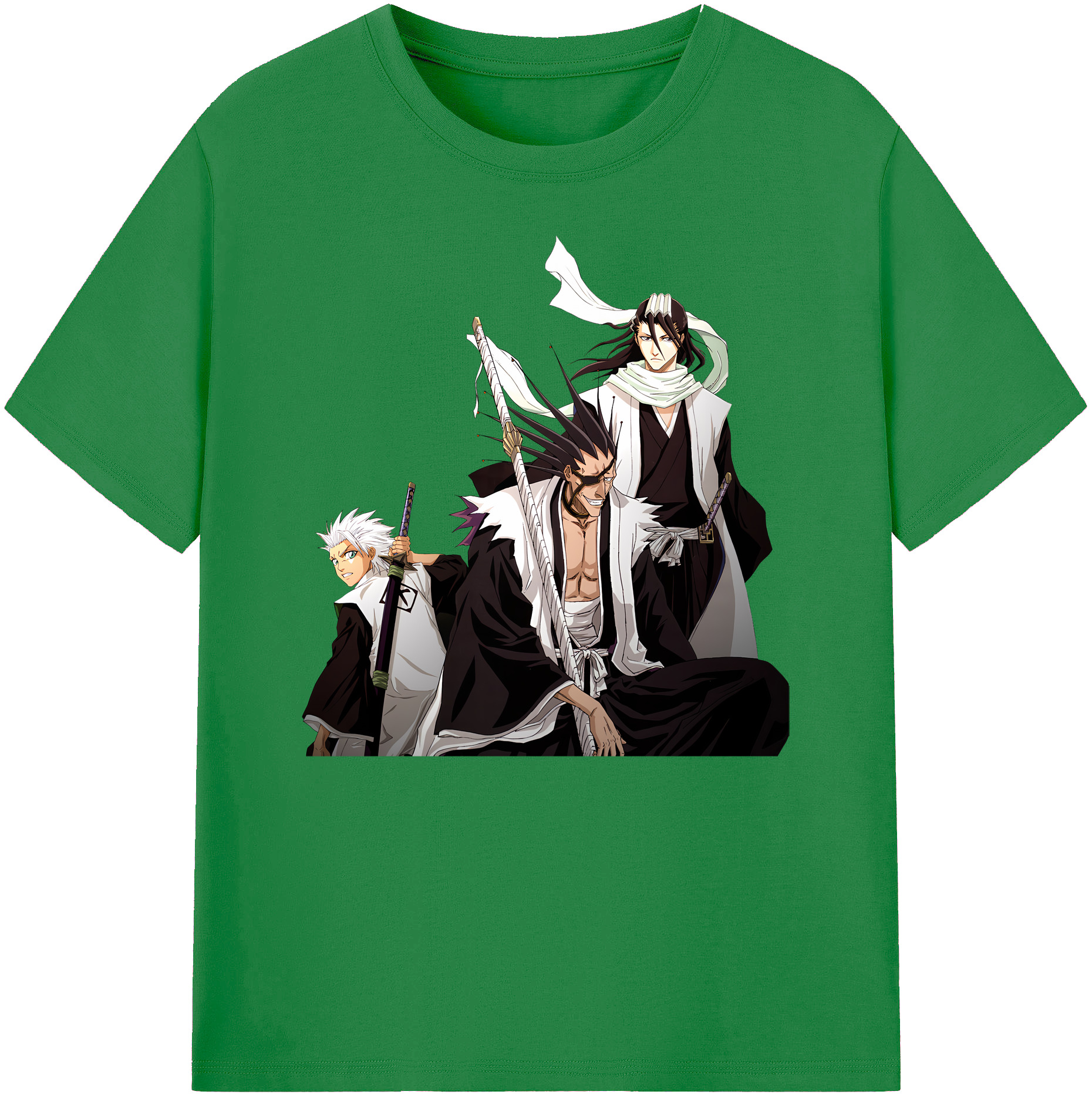 （画像用） ブリーチ ざらき けんぱち BLEACH Zaraki Kenpachi 綿100％ メンズ半袖Tシャツ｜肌触りやわらか＆通気性