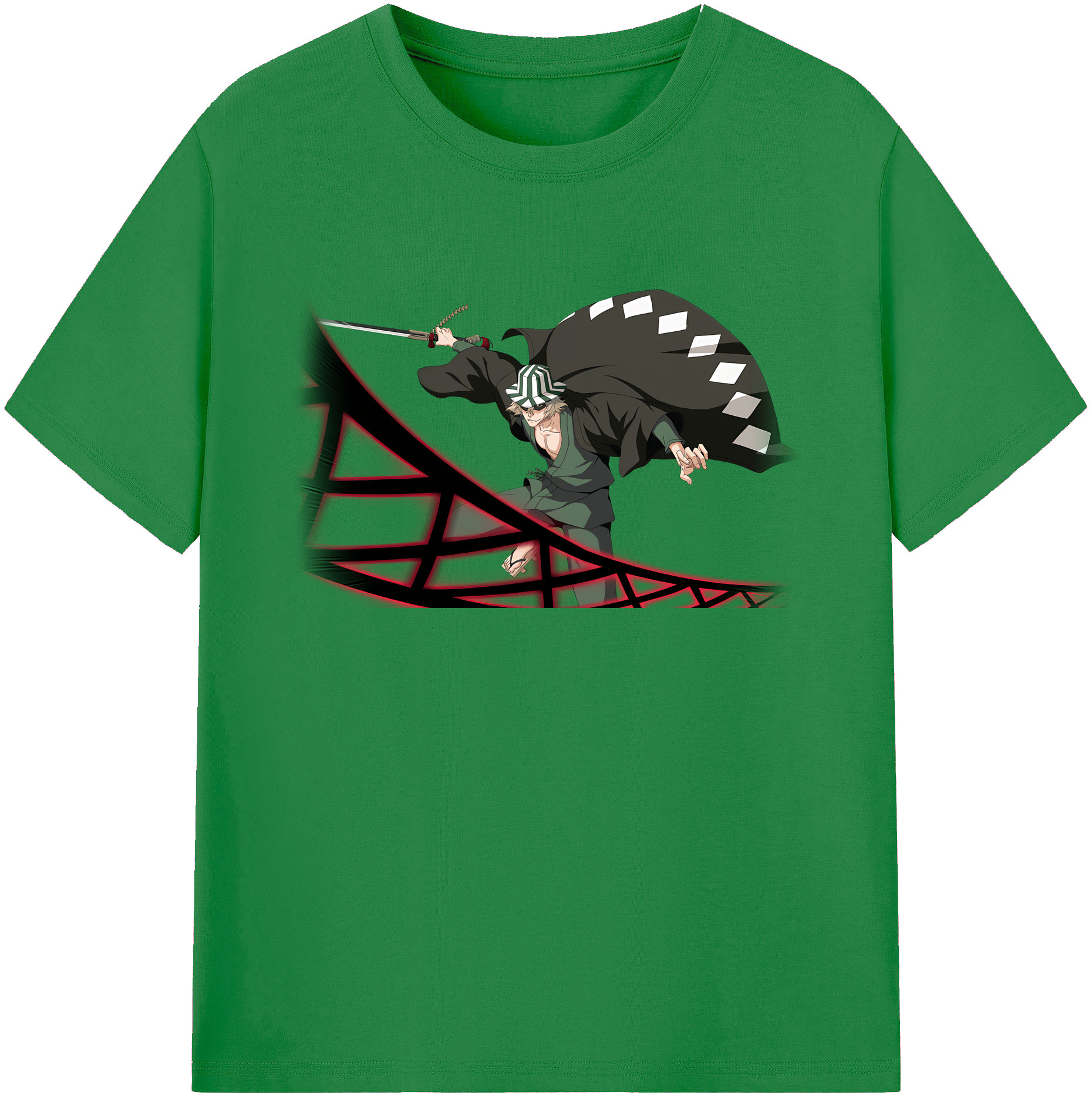 （画像用） "ブリーチ 浦原 喜助（うらはら きすけ） BLEACH Urahara Kisuke " 綿100％ メンズ半袖Tシャツ｜肌触りやわらか＆通気性