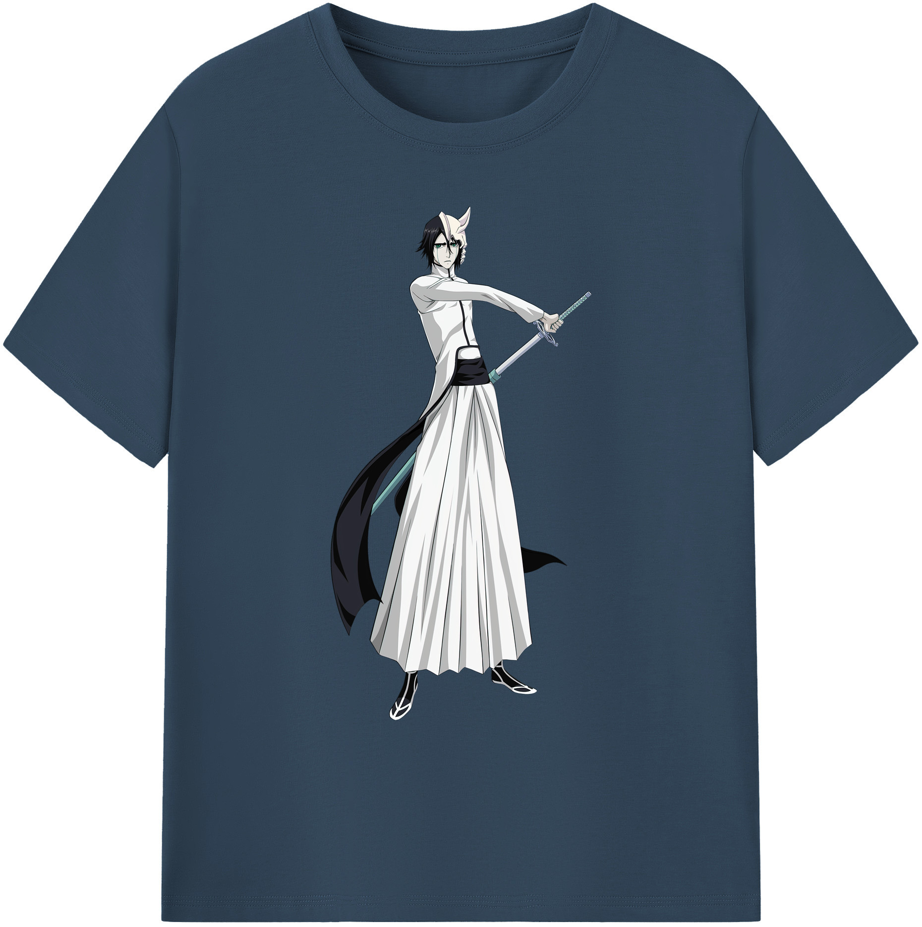 （画像用） ブリーチ ウルキオラ·シファー BLEACH Ulquiorra cifer 綿100％ メンズ半袖Tシャツ｜肌触りやわらか＆通気性