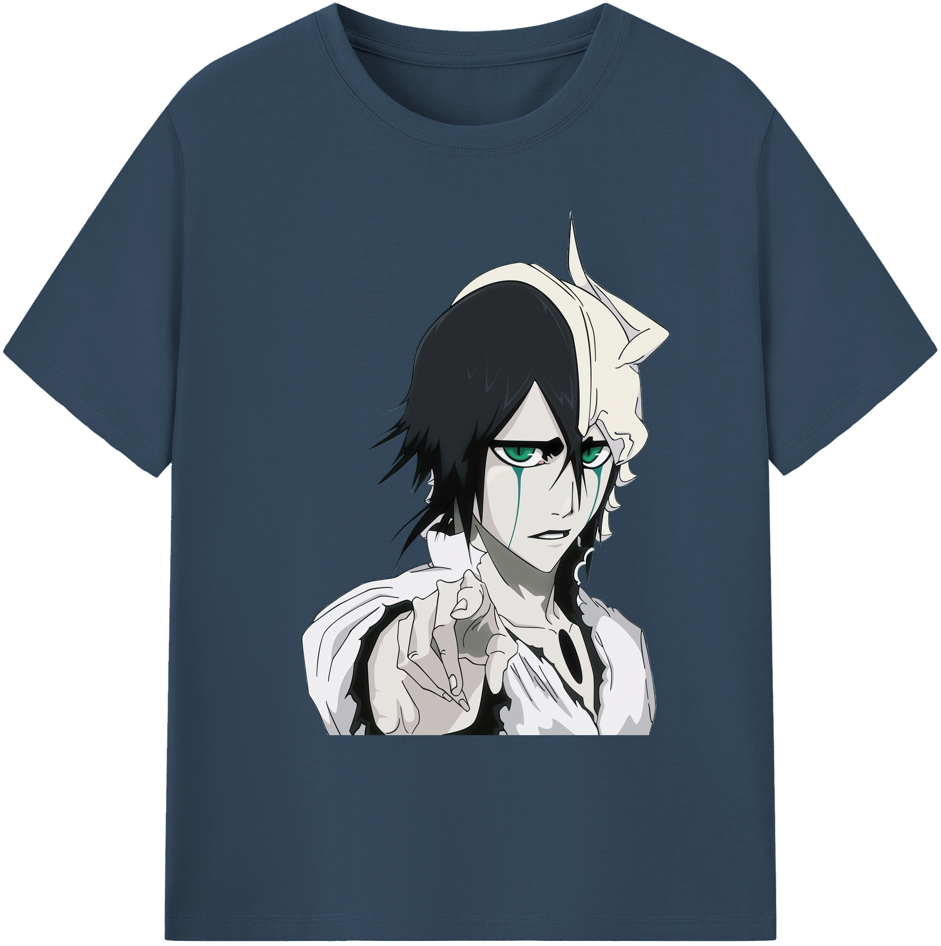 （画像用） ブリーチ ウルキオラ·シファー BLEACH Ulquiorra cifer 綿100％ メンズ半袖Tシャツ｜肌触りやわらか＆通気性