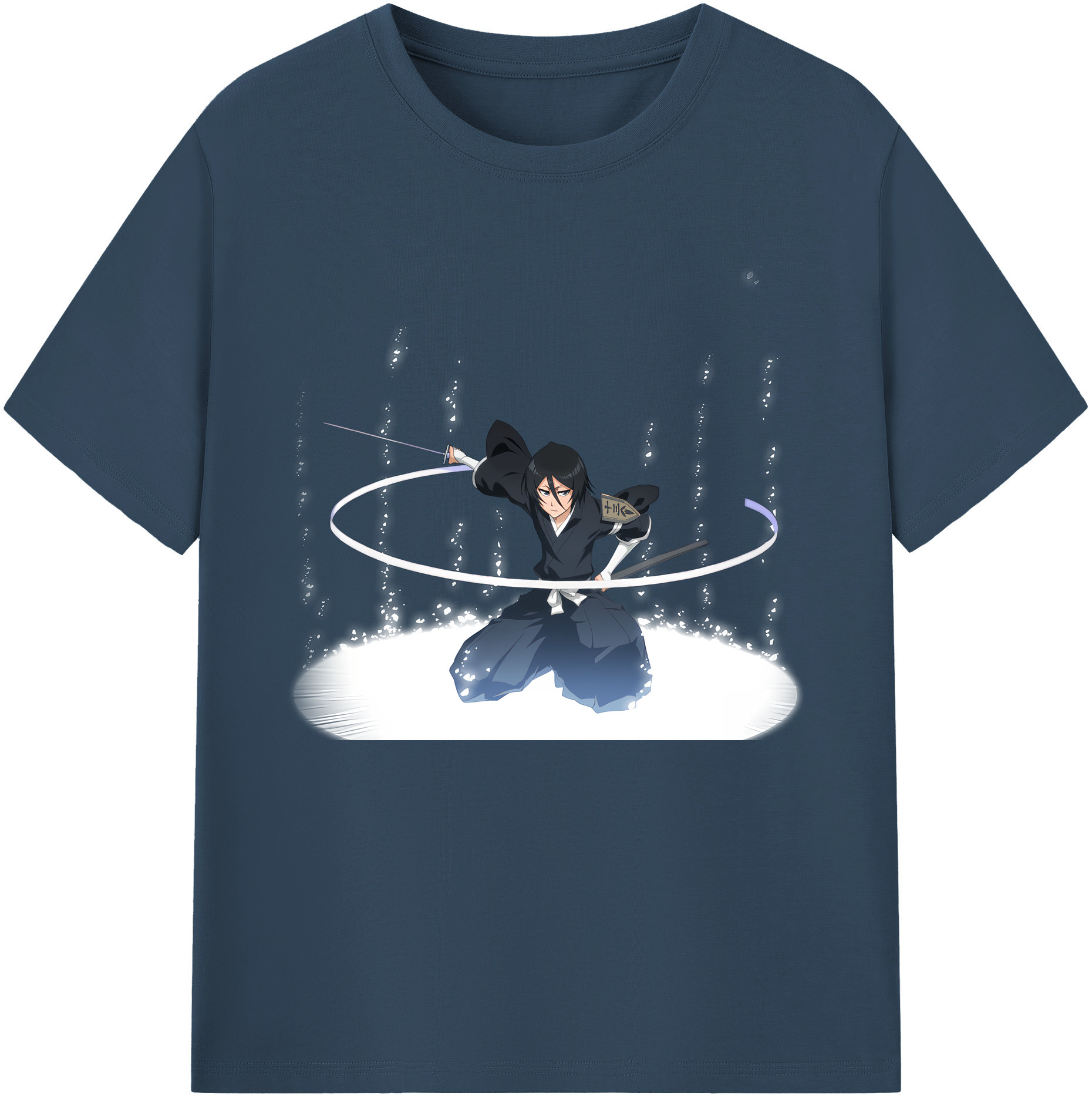 （画像用） ブリーチ 朽木ルキア BLEACH Kuchiki Rukia 綿100％ メンズ半袖Tシャツ｜肌触りやわらか＆通気性