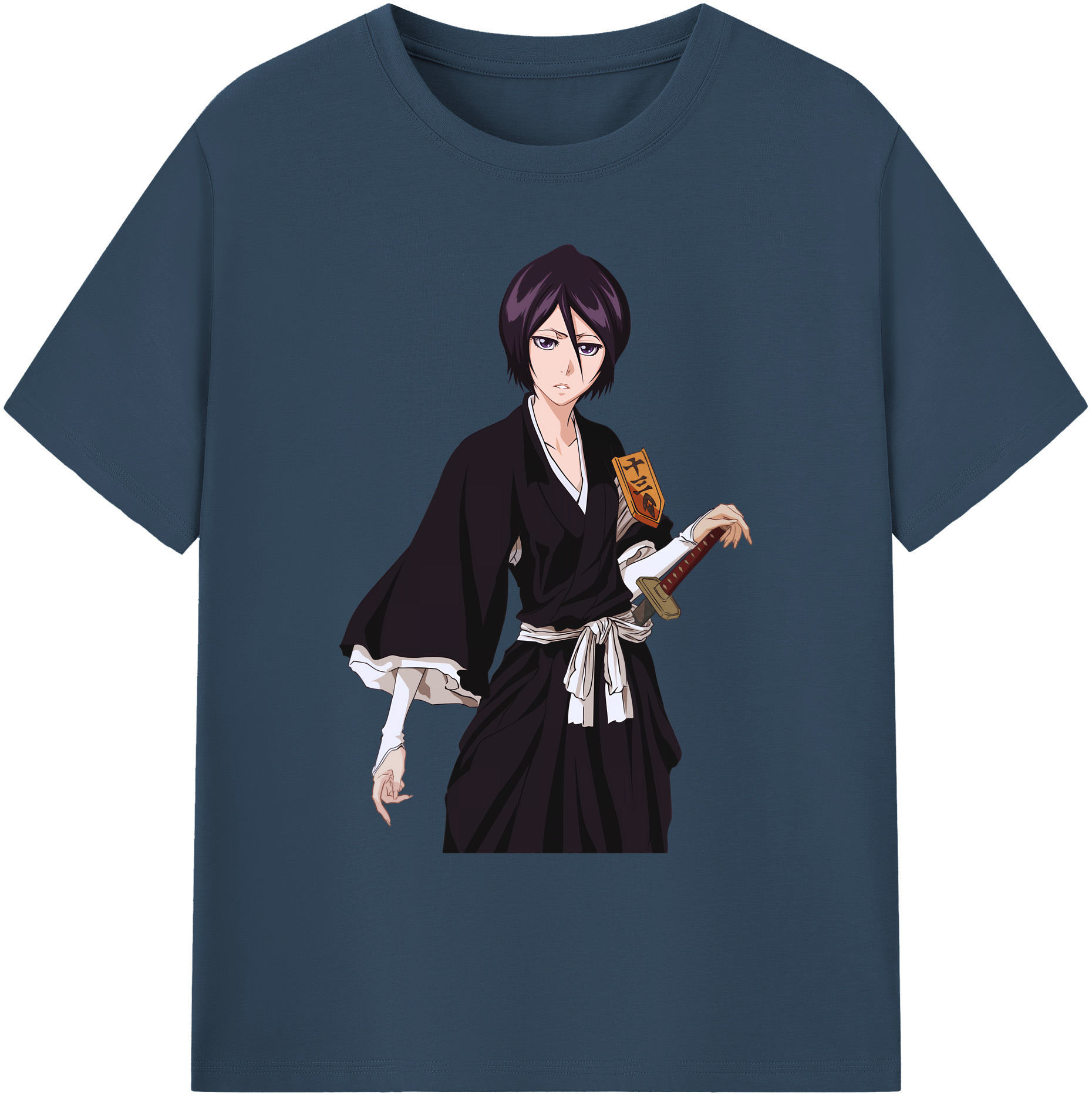 （画像用） ブリーチ 朽木ルキア BLEACH Kuchiki Rukia 綿100％ メンズ半袖Tシャツ｜肌触りやわらか＆通気性