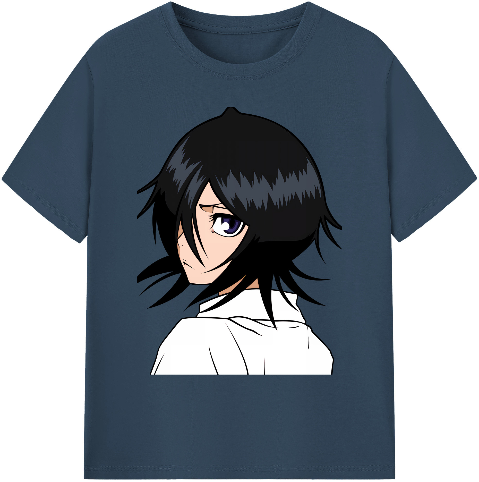 （画像用） ブリーチ 朽木ルキア BLEACH Kuchiki Rukia 綿100％ メンズ半袖Tシャツ｜肌触りやわらか＆通気性