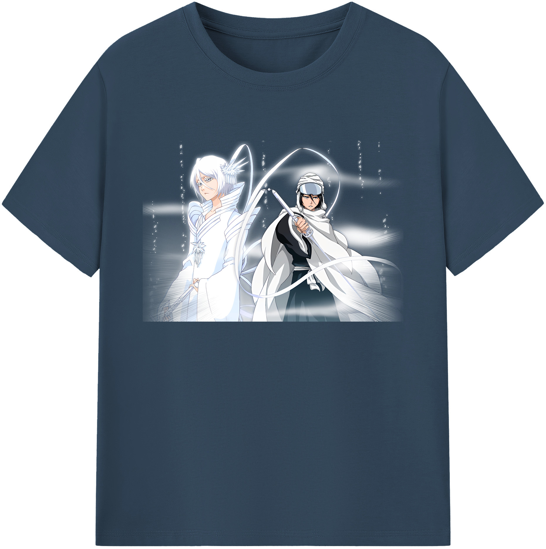 （画像用） ブリーチ 朽木ルキア BLEACH Kuchiki Rukia 綿100％ メンズ半袖Tシャツ｜肌触りやわらか＆通気性