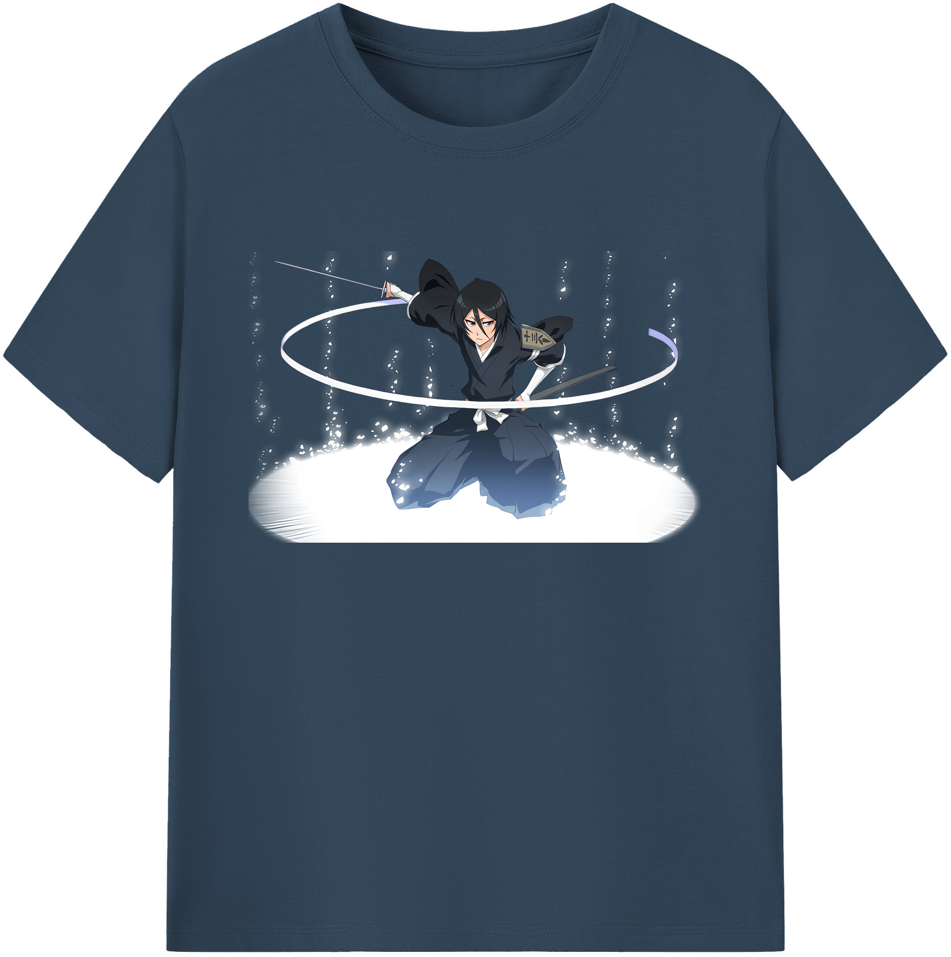 （画像用） ブリーチ 朽木ルキア BLEACH Kuchiki Rukia 綿100％ メンズ半袖Tシャツ｜肌触りやわらか＆通気性