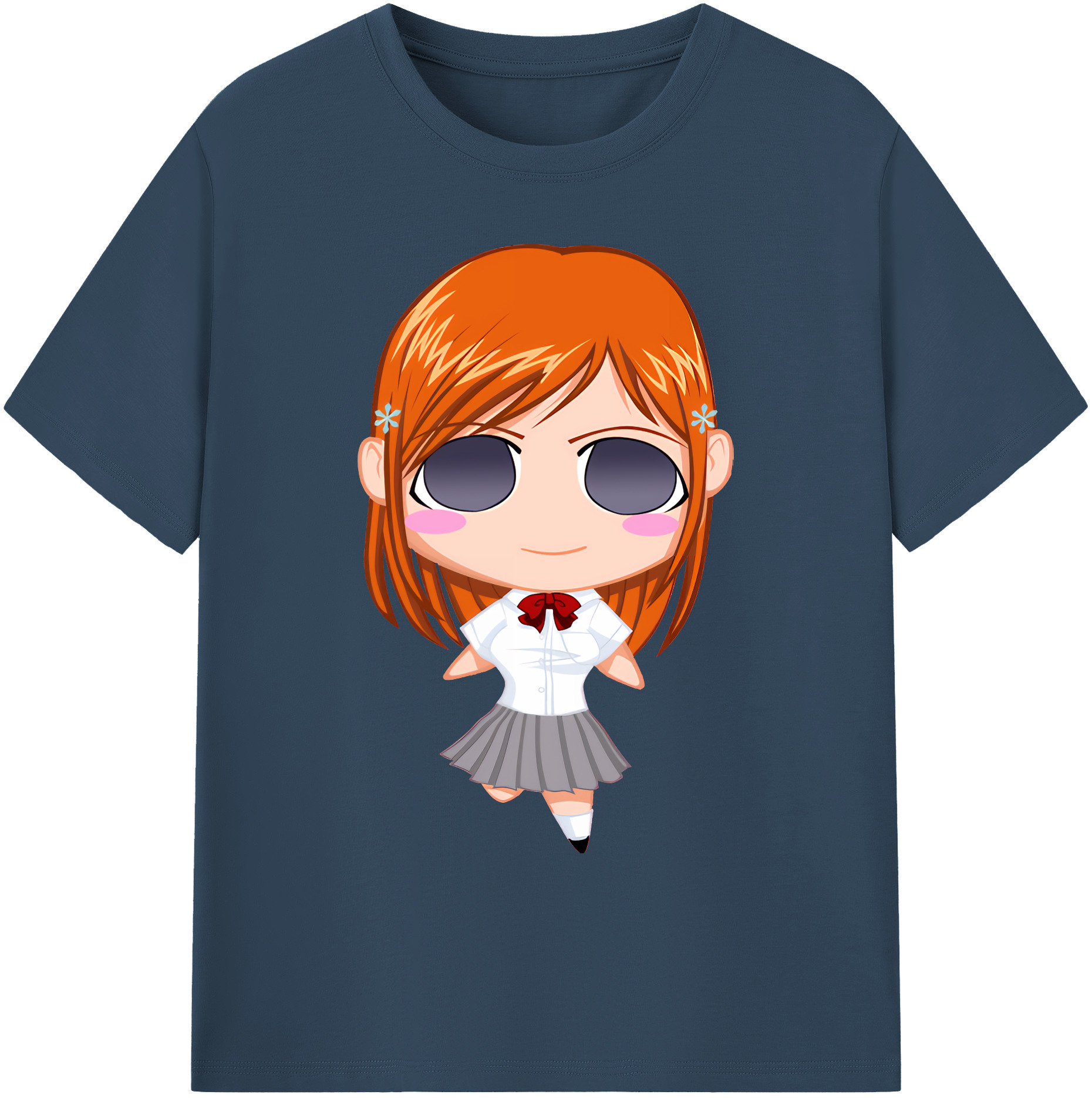 （画像用） ブリーチ 井上織姫（いのうえおりひめ） BLEACH Inoue Orihime 綿100％ メンズ半袖Tシャツ｜肌触りやわらか＆通気性