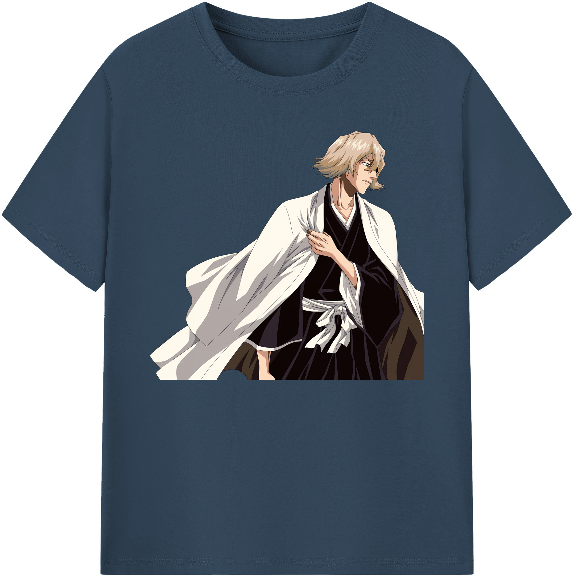 （画像用） "ブリーチ 浦原 喜助（うらはら きすけ） BLEACH Urahara Kisuke " 綿100％ メンズ半袖Tシャツ｜肌触りやわらか＆通気性