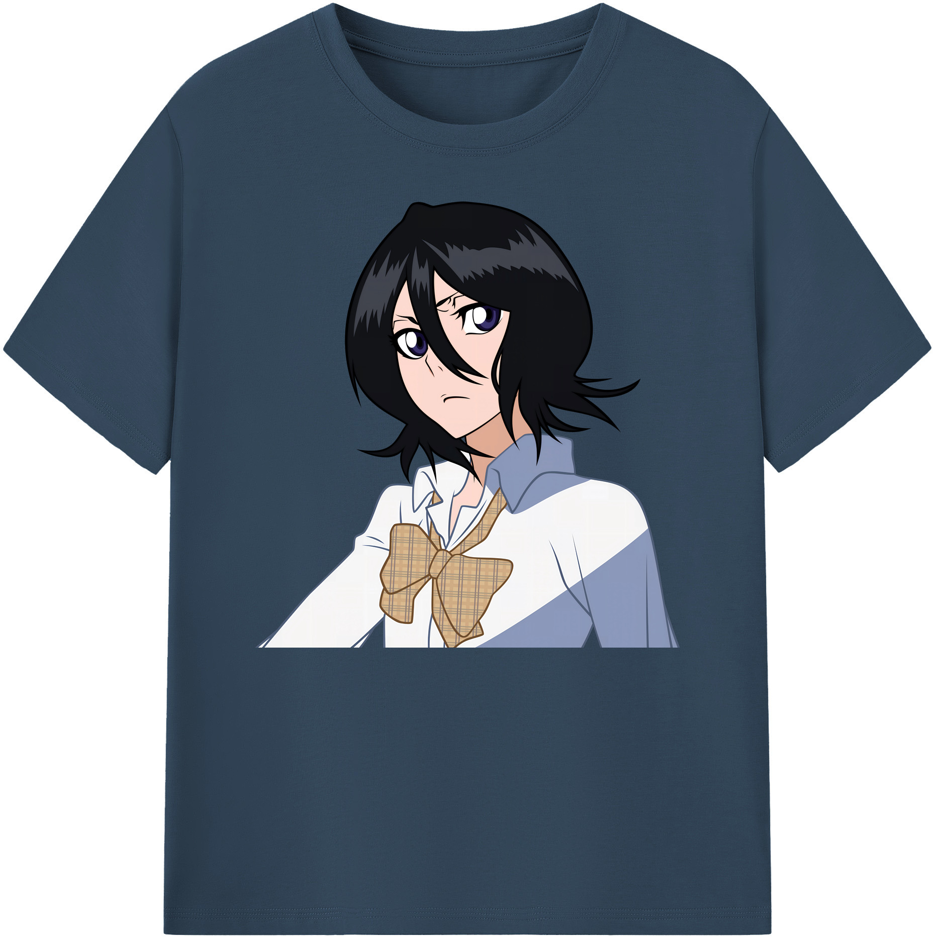 （画像用） ブリーチ 朽木ルキア BLEACH Kuchiki Rukia 綿100％ メンズ半袖Tシャツ｜肌触りやわらか＆通気性