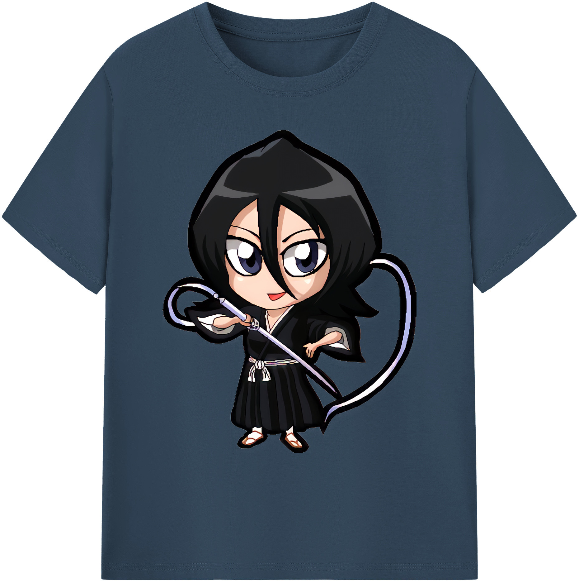 （画像用） ブリーチ 朽木ルキア BLEACH Kuchiki Rukia 綿100％ メンズ半袖Tシャツ｜肌触りやわらか＆通気性