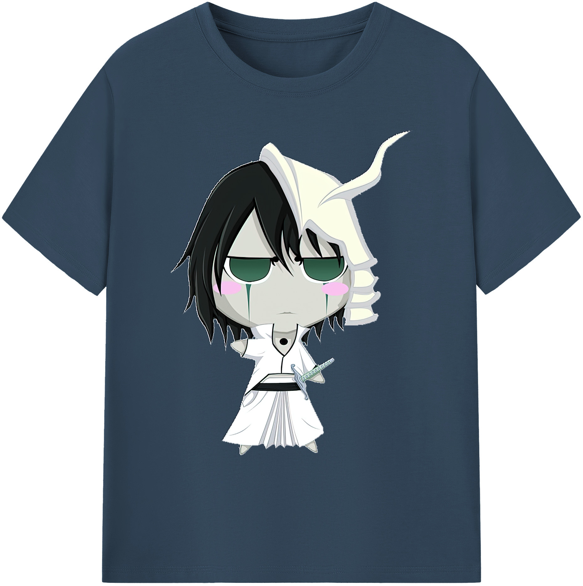 （画像用） ブリーチ ウルキオラ·シファー BLEACH Ulquiorra cifer 綿100％ メンズ半袖Tシャツ｜肌触りやわらか＆通気性